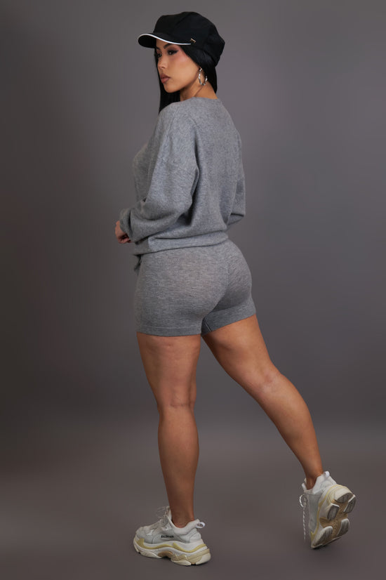 Sunset Lounge Shorts Set - Grey