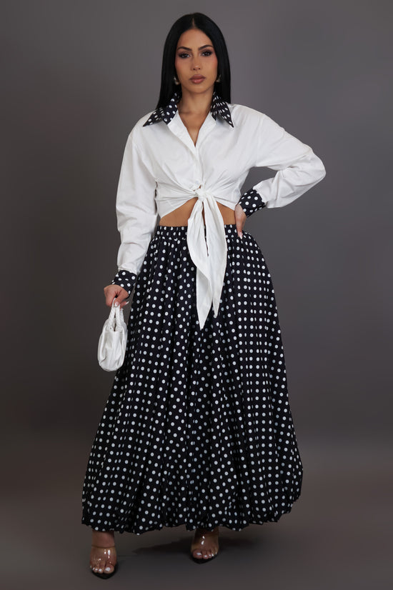 Slim Pickens Skirt Set - White