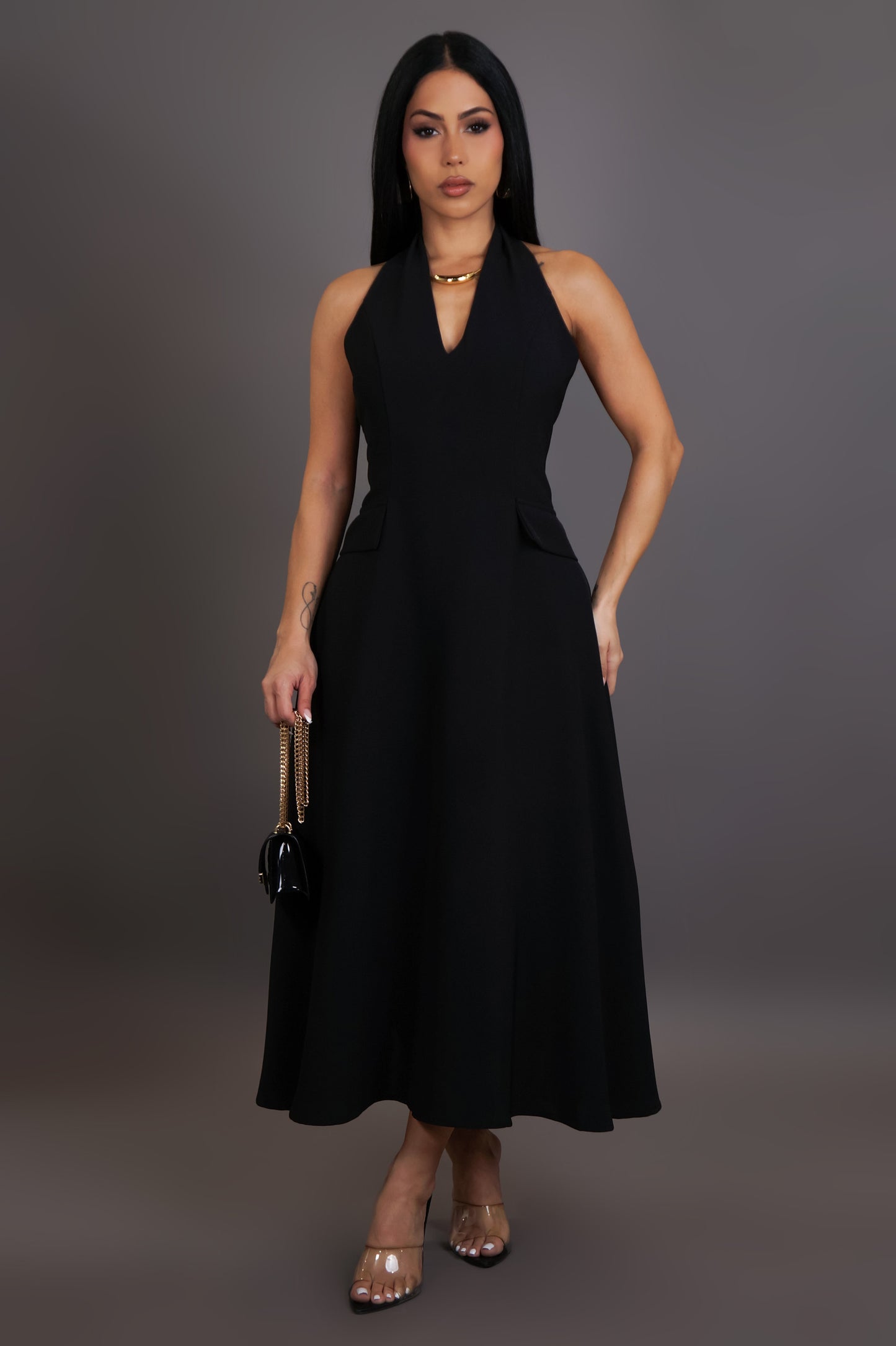 Showing My Love Maxi Dress - Black