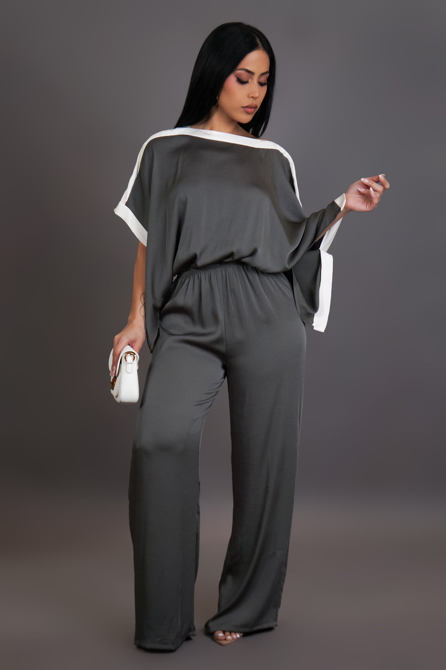 RSVP Me Jumpsuit - Grey