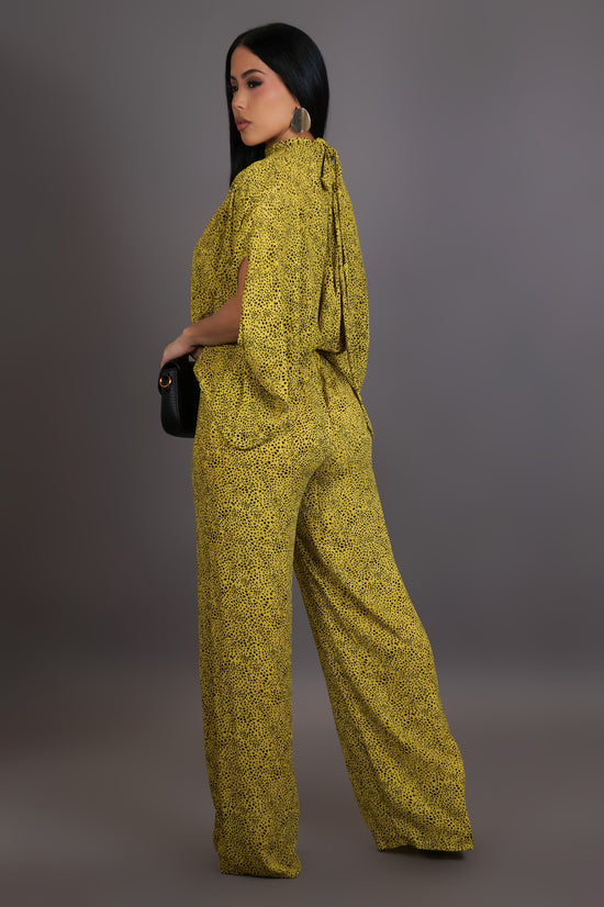 Wild Nights Jumpsuit - Yellow