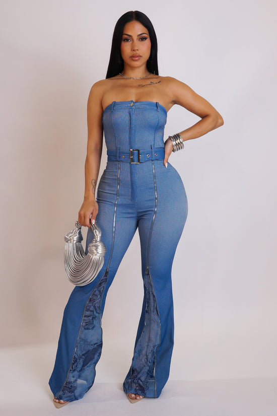 Better For Me Jumpsuit - Blue