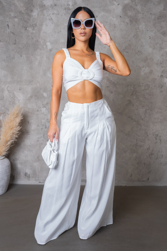 Ready For Summer Pant Set- White