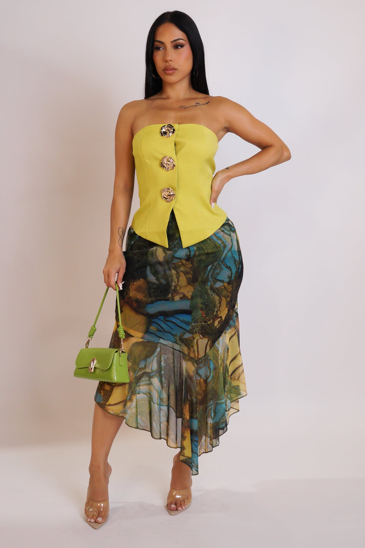 Karma Knows Skirt - Green