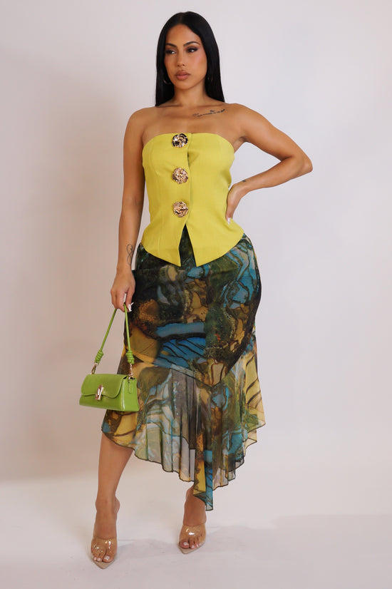 Karma Knows Skirt - Green