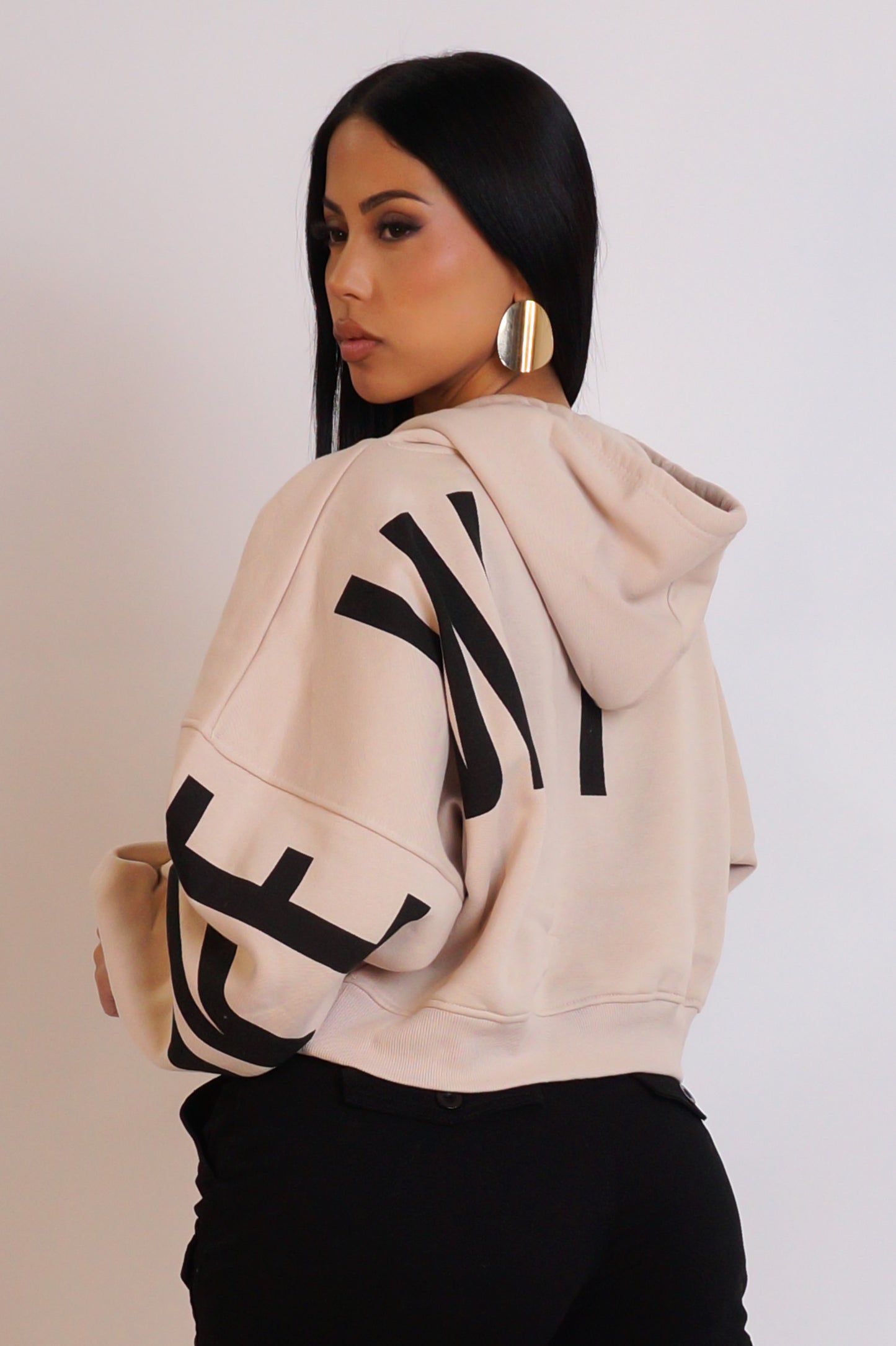 New York Hoodie - Cream