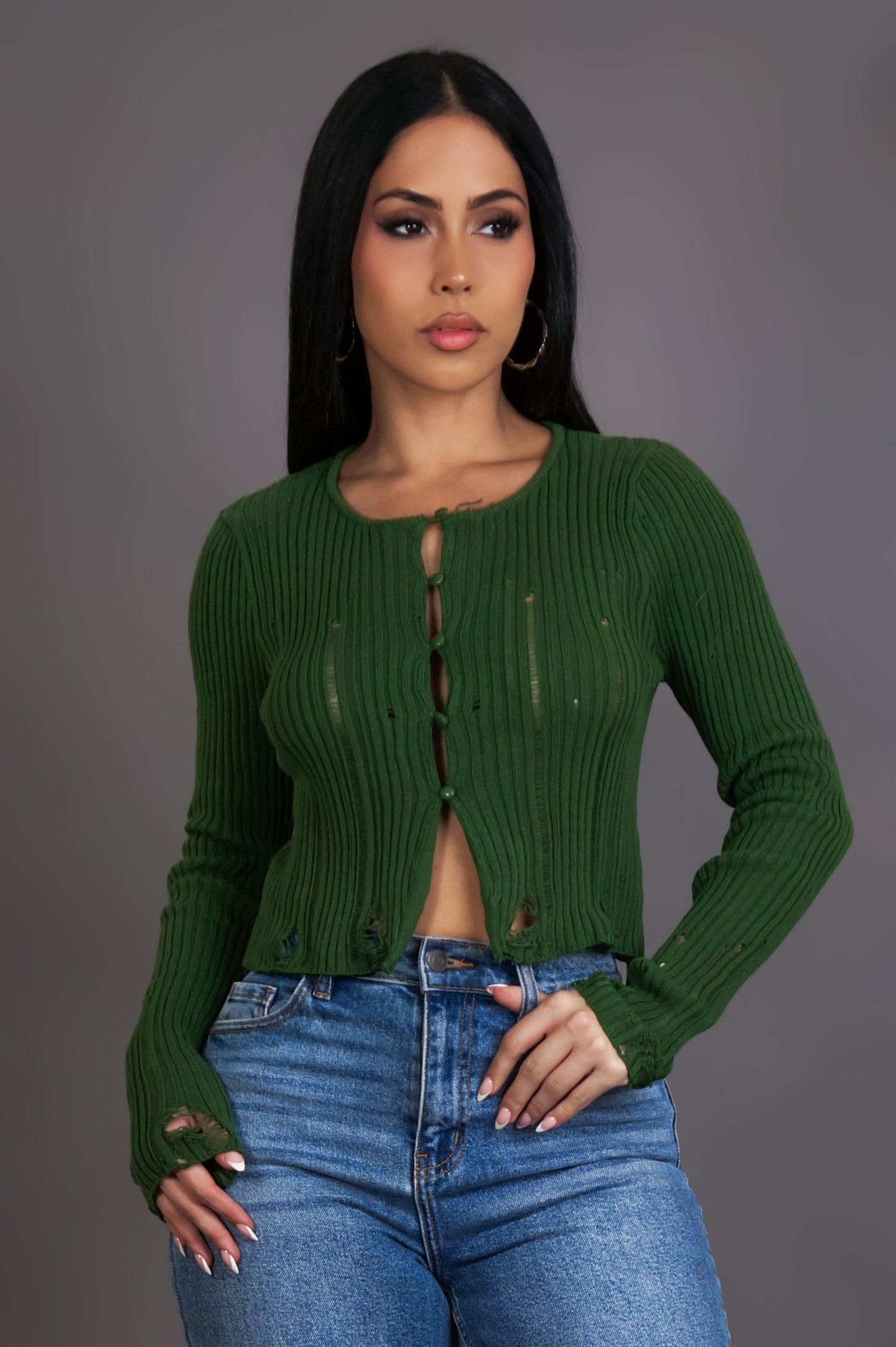 Join Me Crop Top - Green