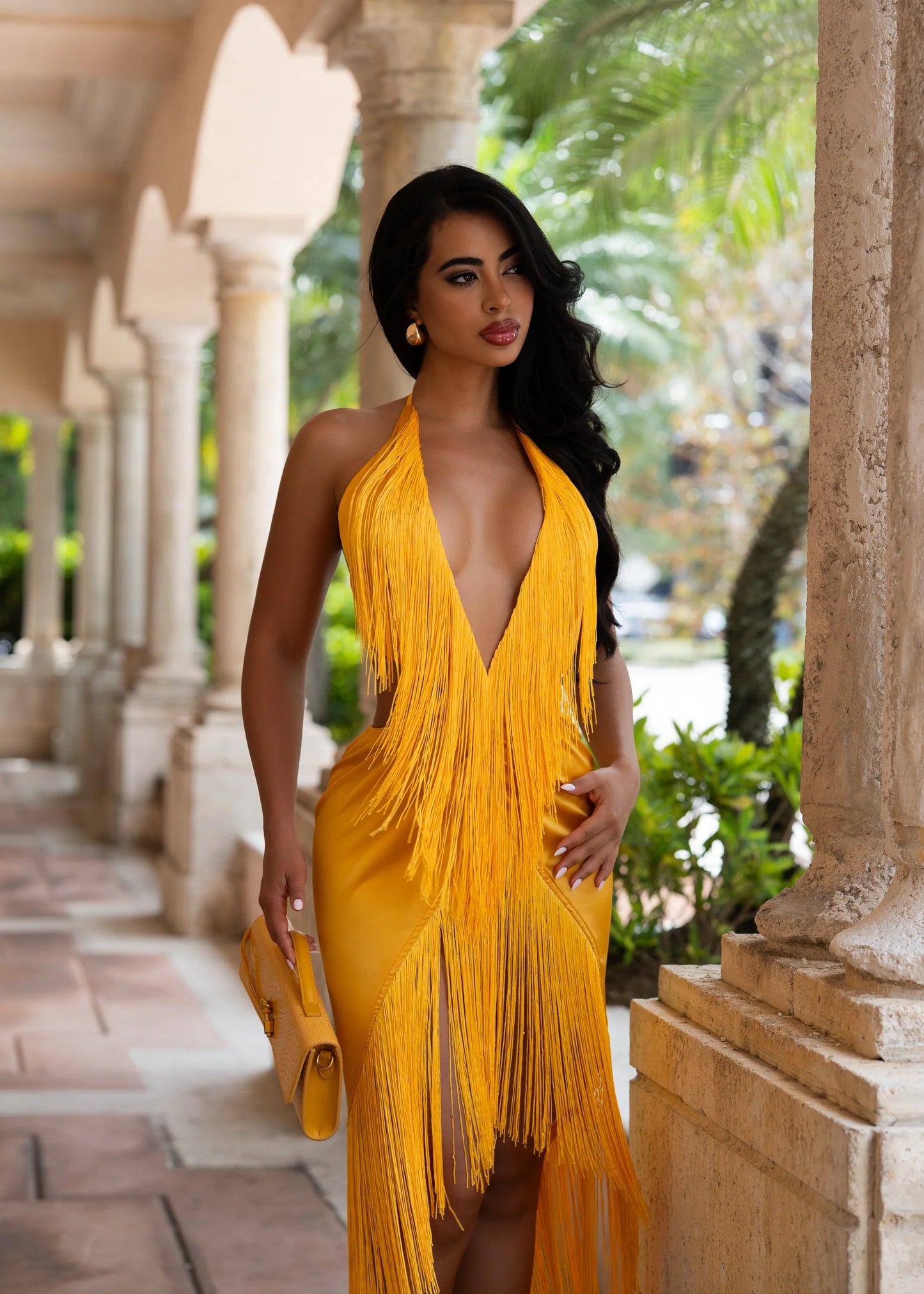 Venezia Dress -Yellow