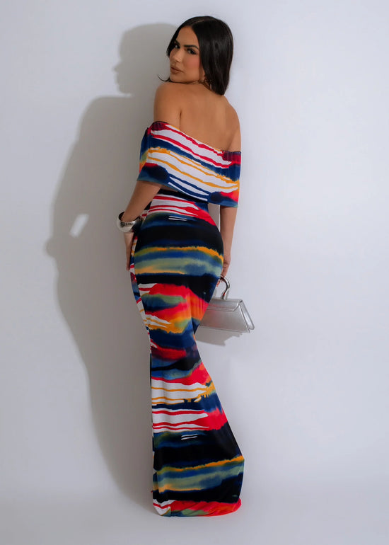 Tell Me About It Maxi Dress - Multi