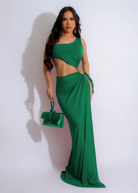 All About Me Maxi Dress - Green