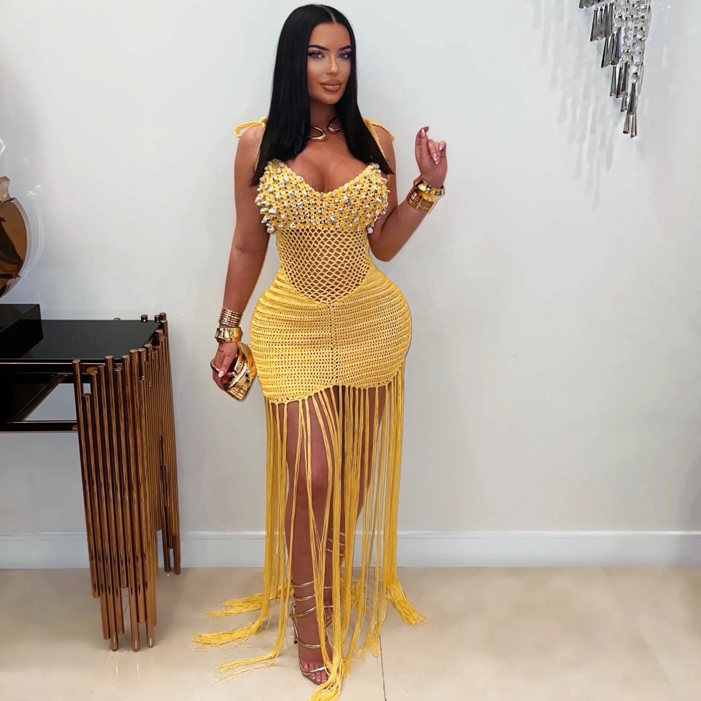 Trip To Fidji  Dress - Yellow