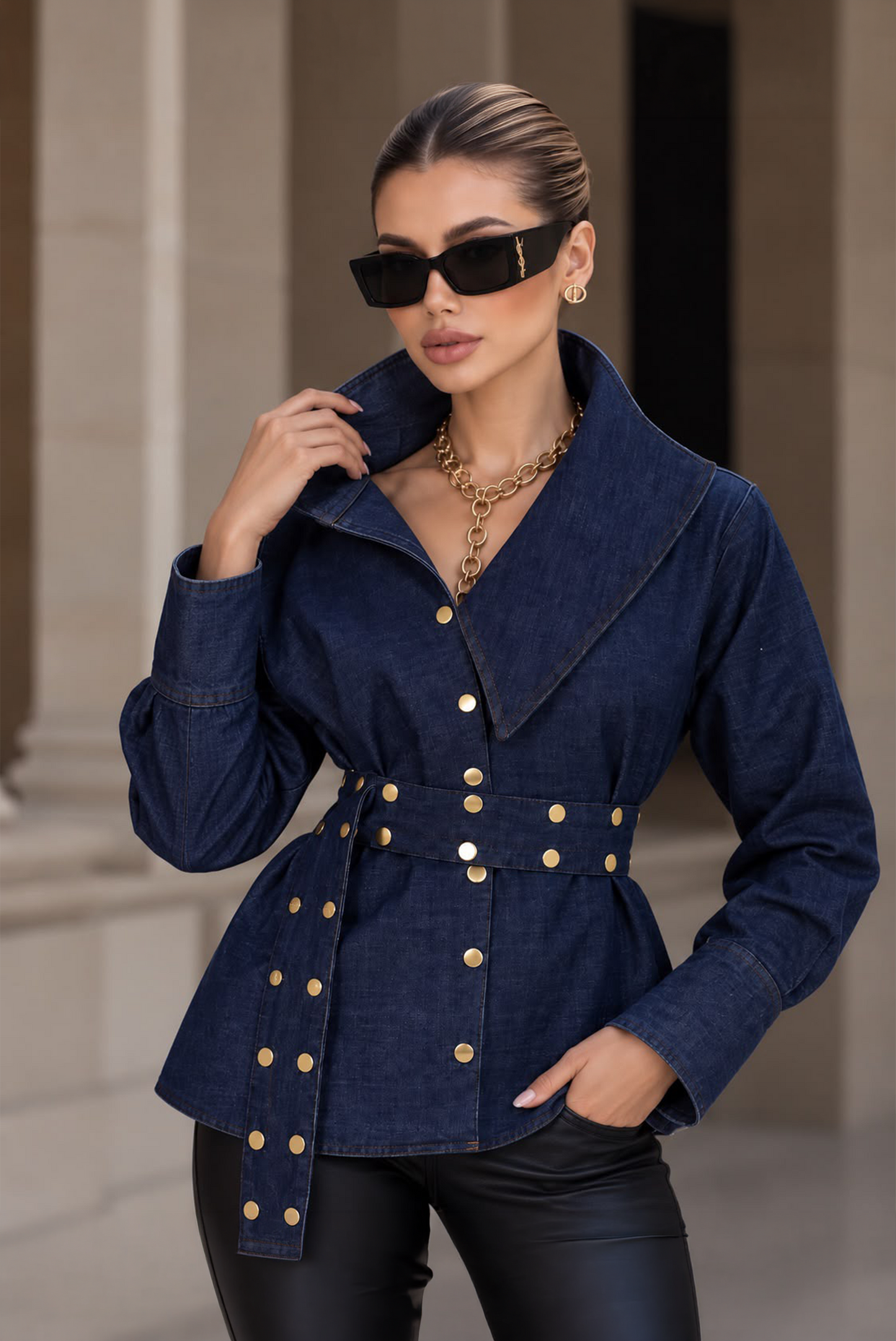 The Juliet Top - Denim