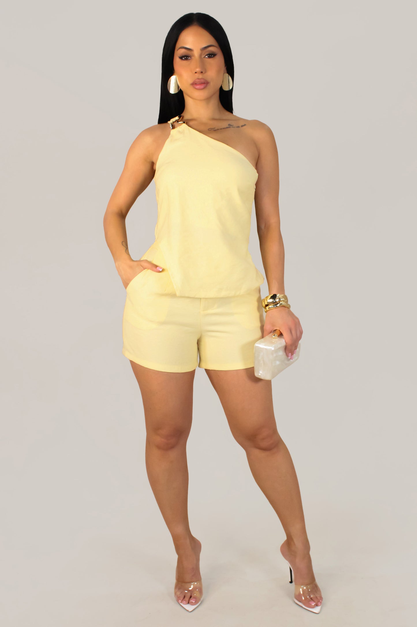Clara's Short Set - Yellow