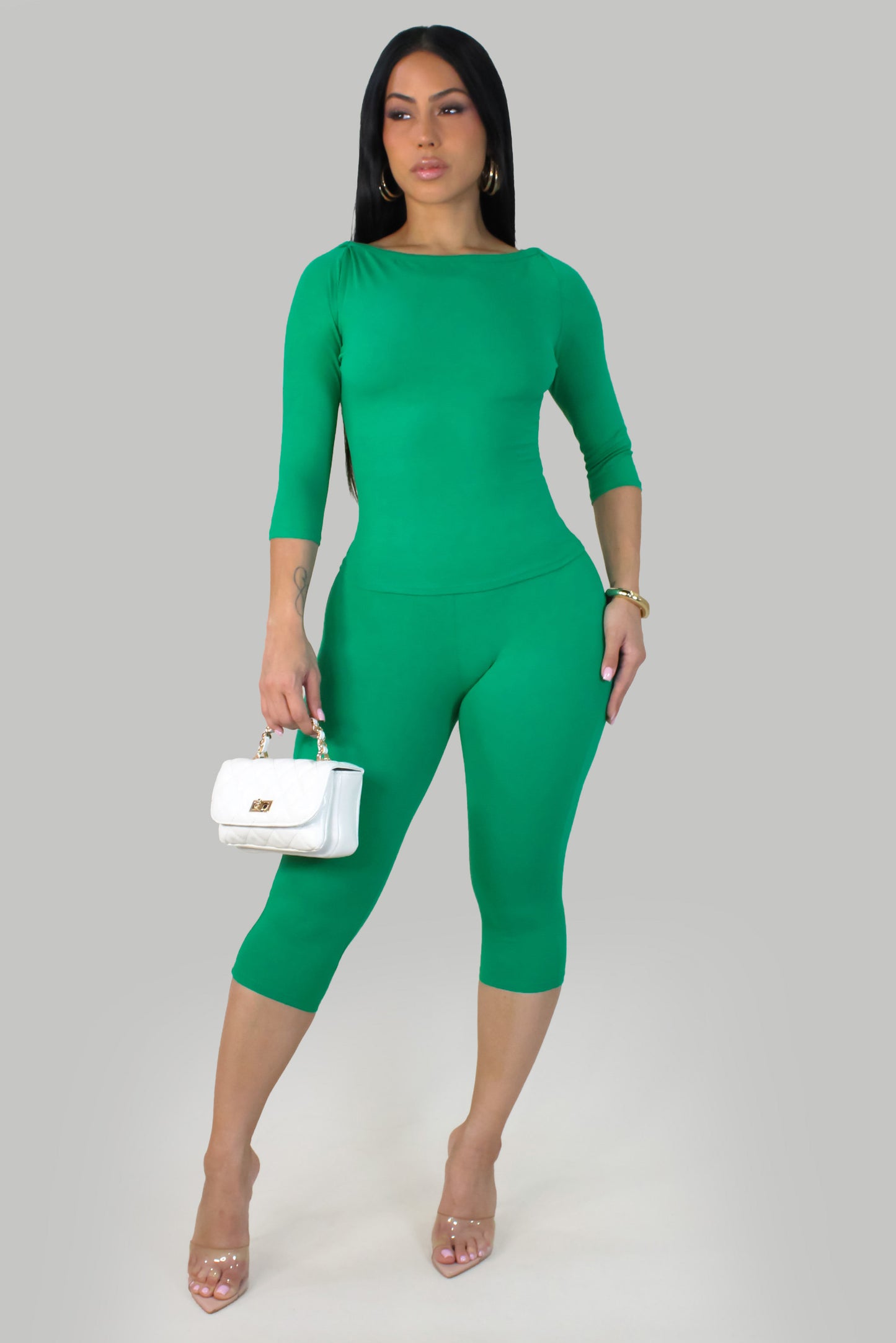 Aura Sculpt Short Set - Green