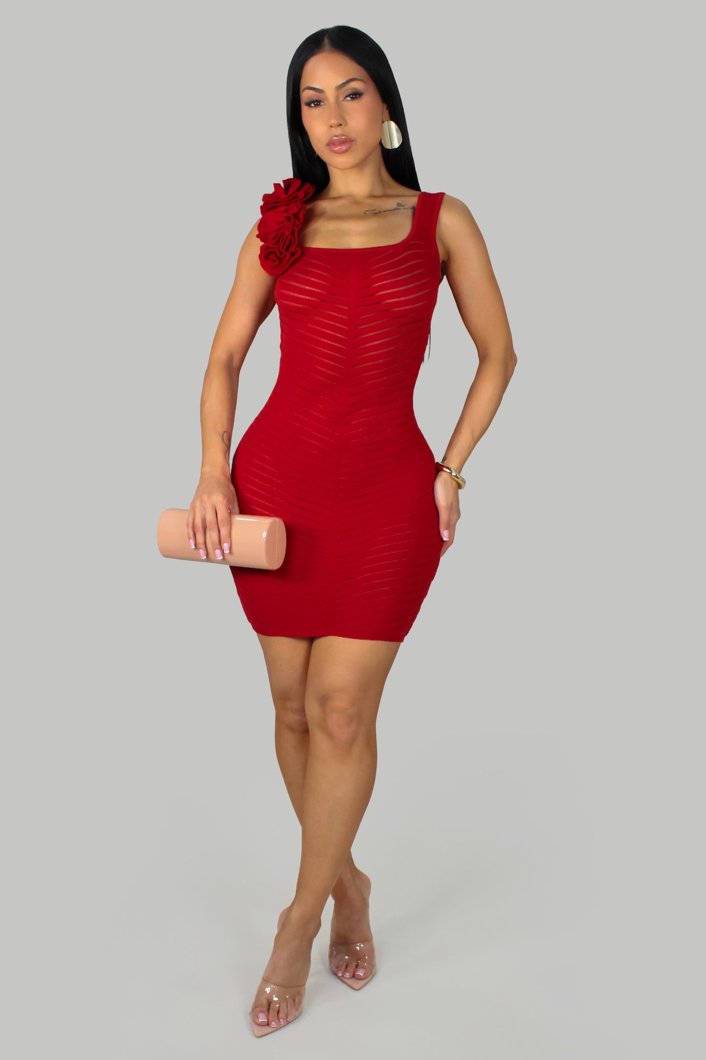 Stacy Mini Dress - Red