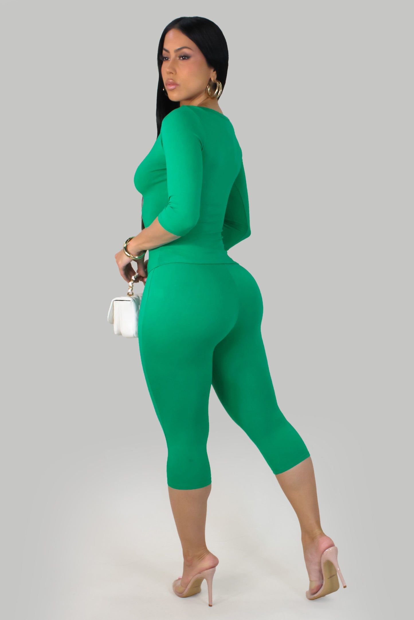 Aura Sculpt Short Set - Green