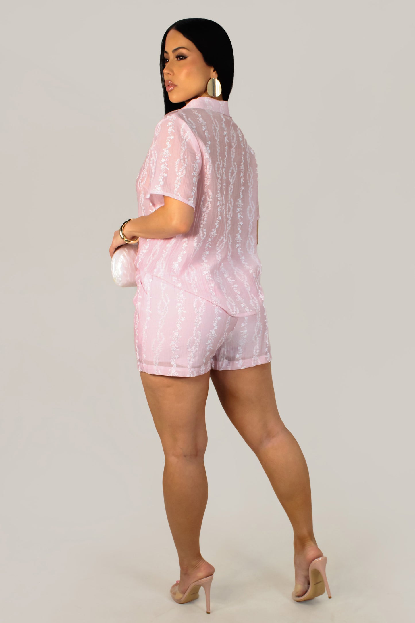 Ambar's Short Set - Pink