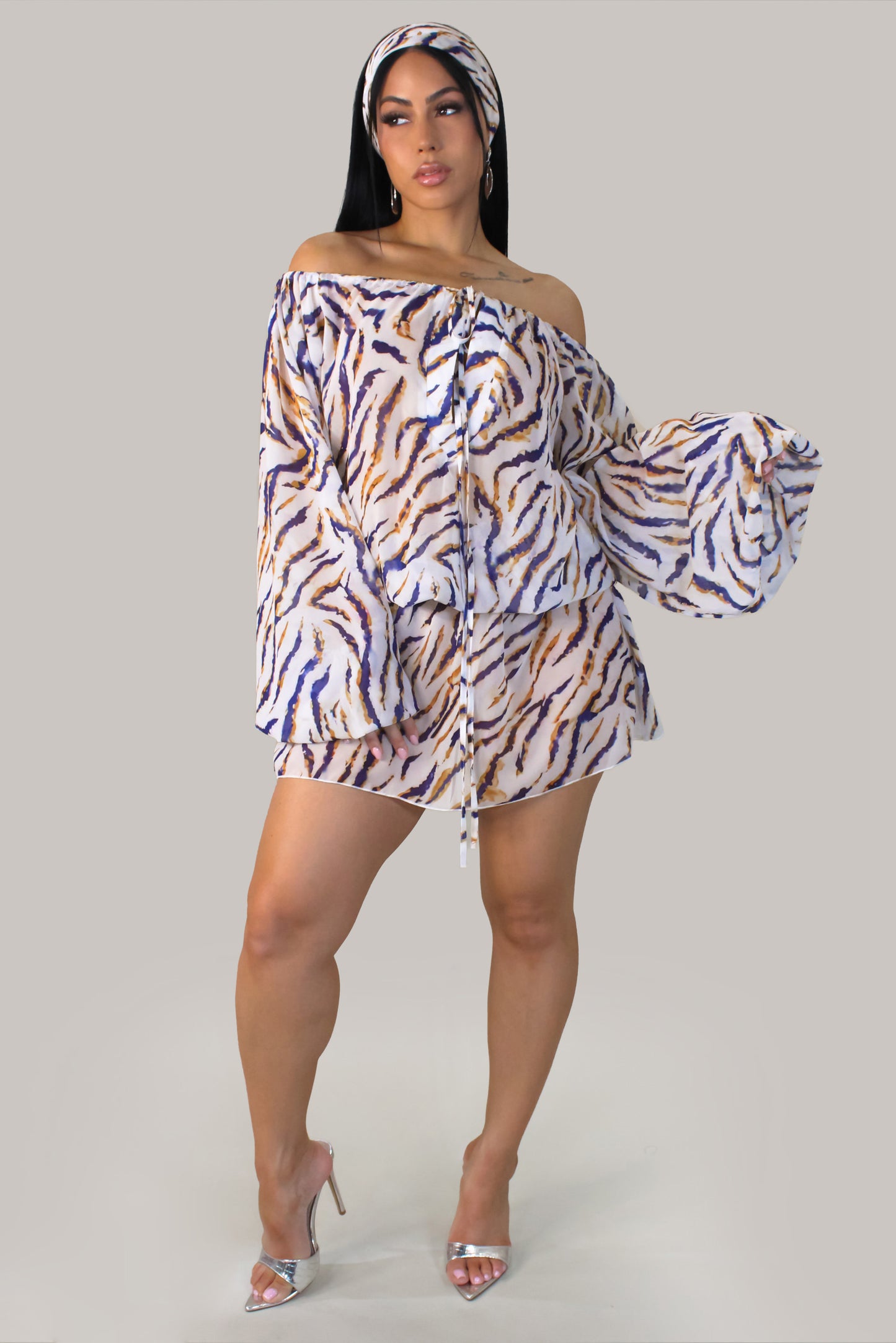 Capri Waves Dress-Blue