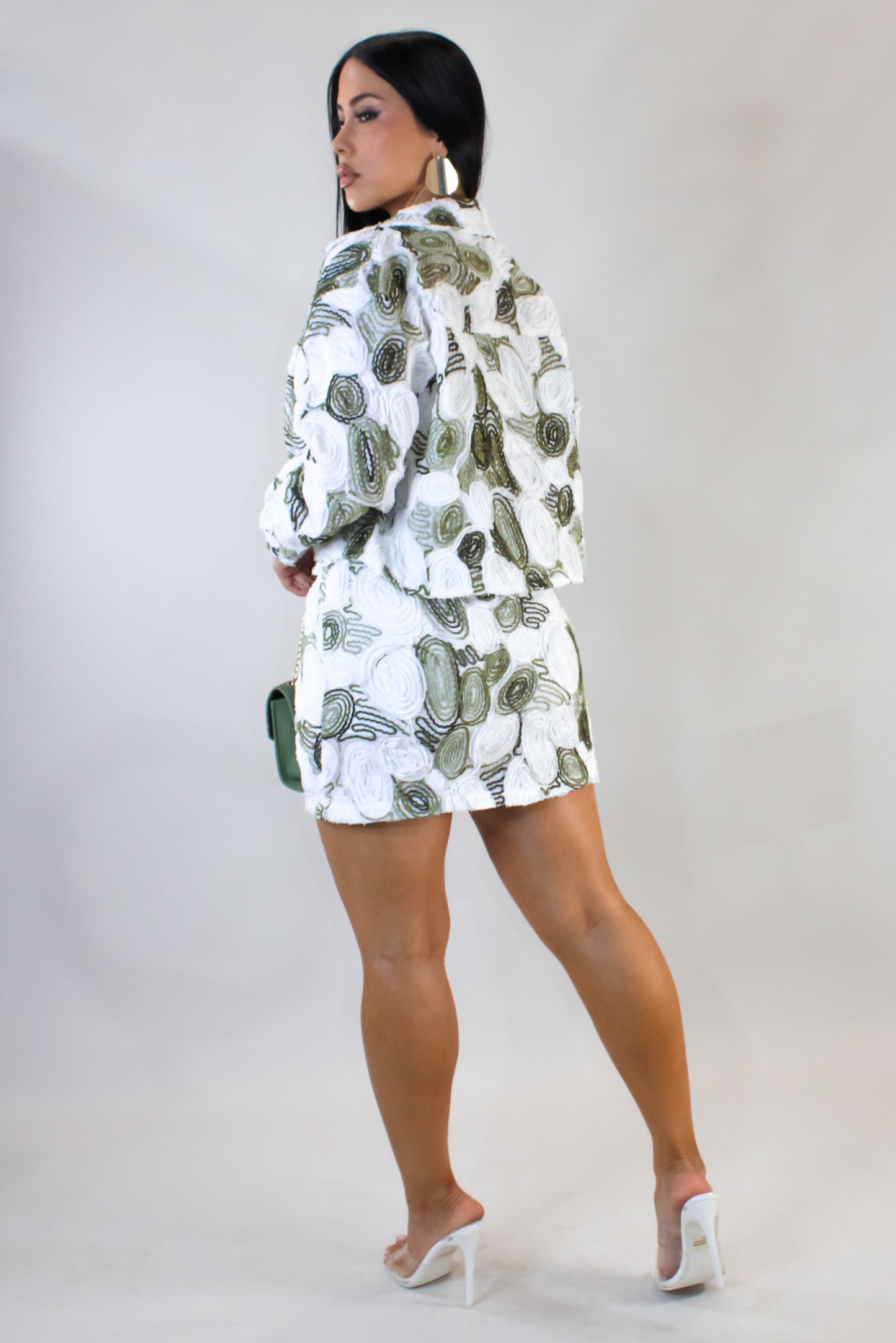 In My Space Skirt Set - Green