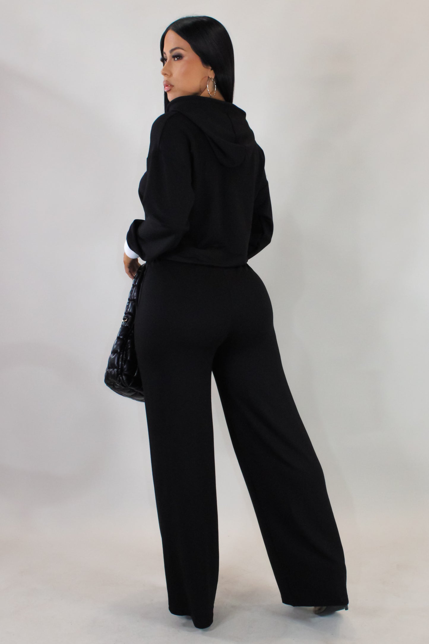 Like You Know Me Pant Set - Black