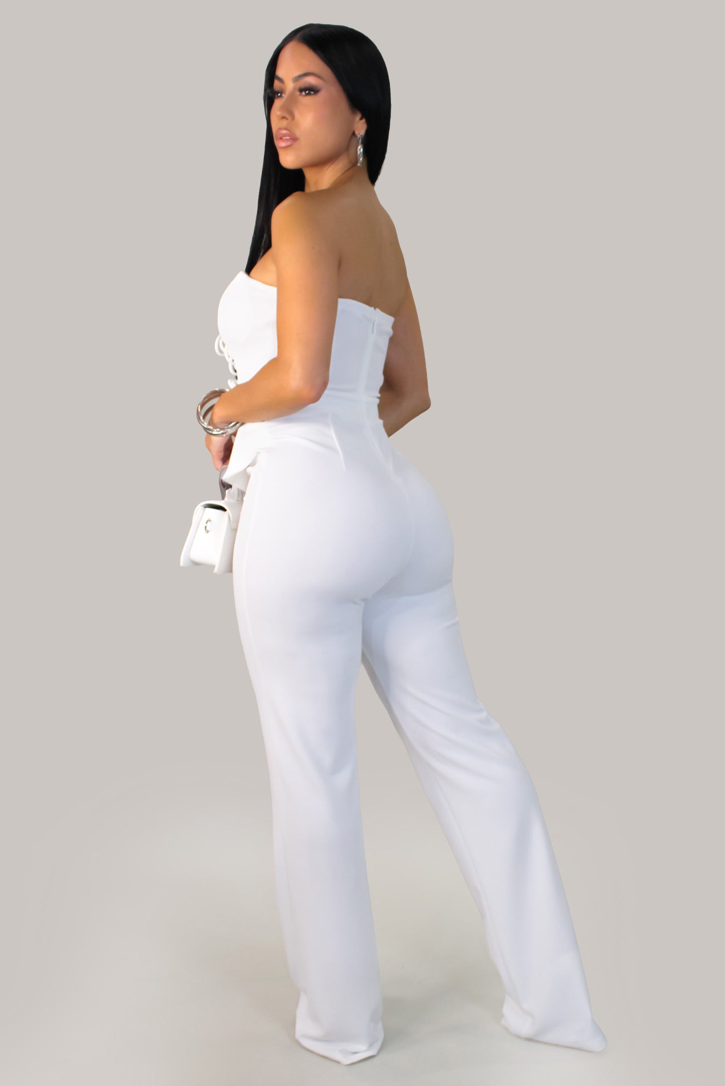 Pearl Blossom  Jumpsuit - White