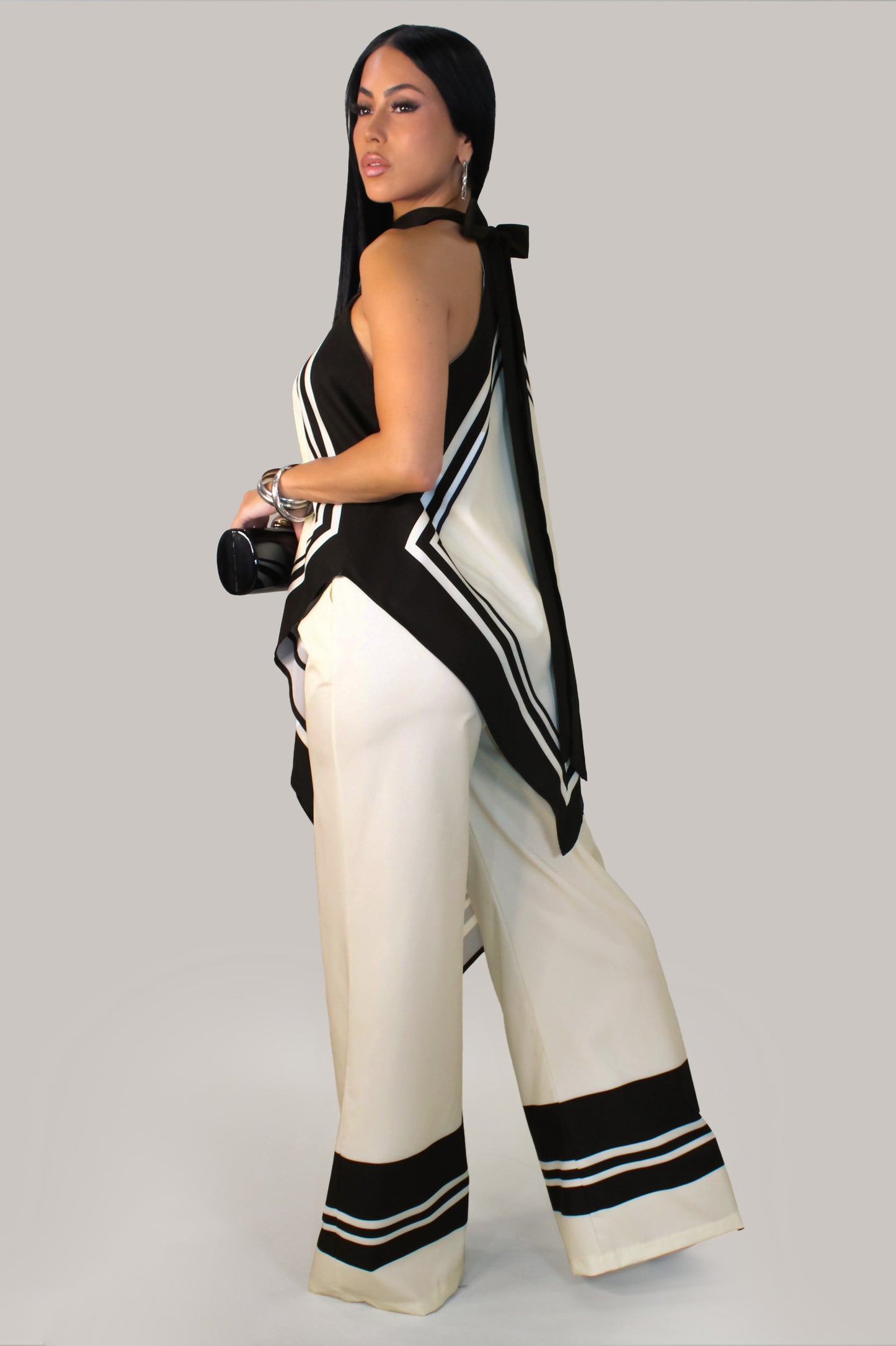 Noir Belle Pant Set - Black