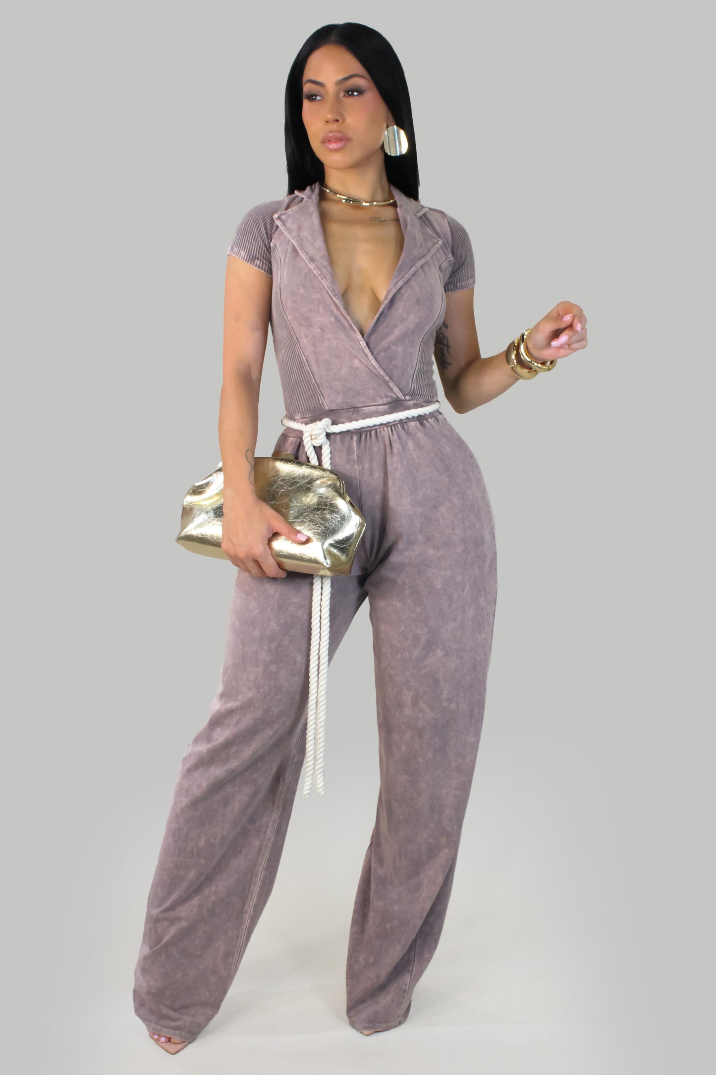 Confidence Jumpsuit - Taupe