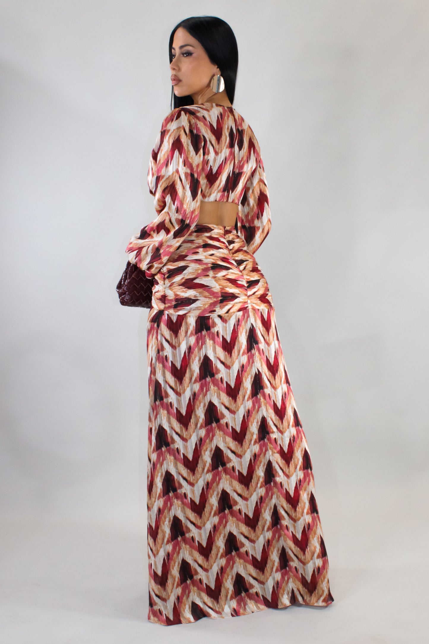 A Little Commotion Maxi Dress - Red