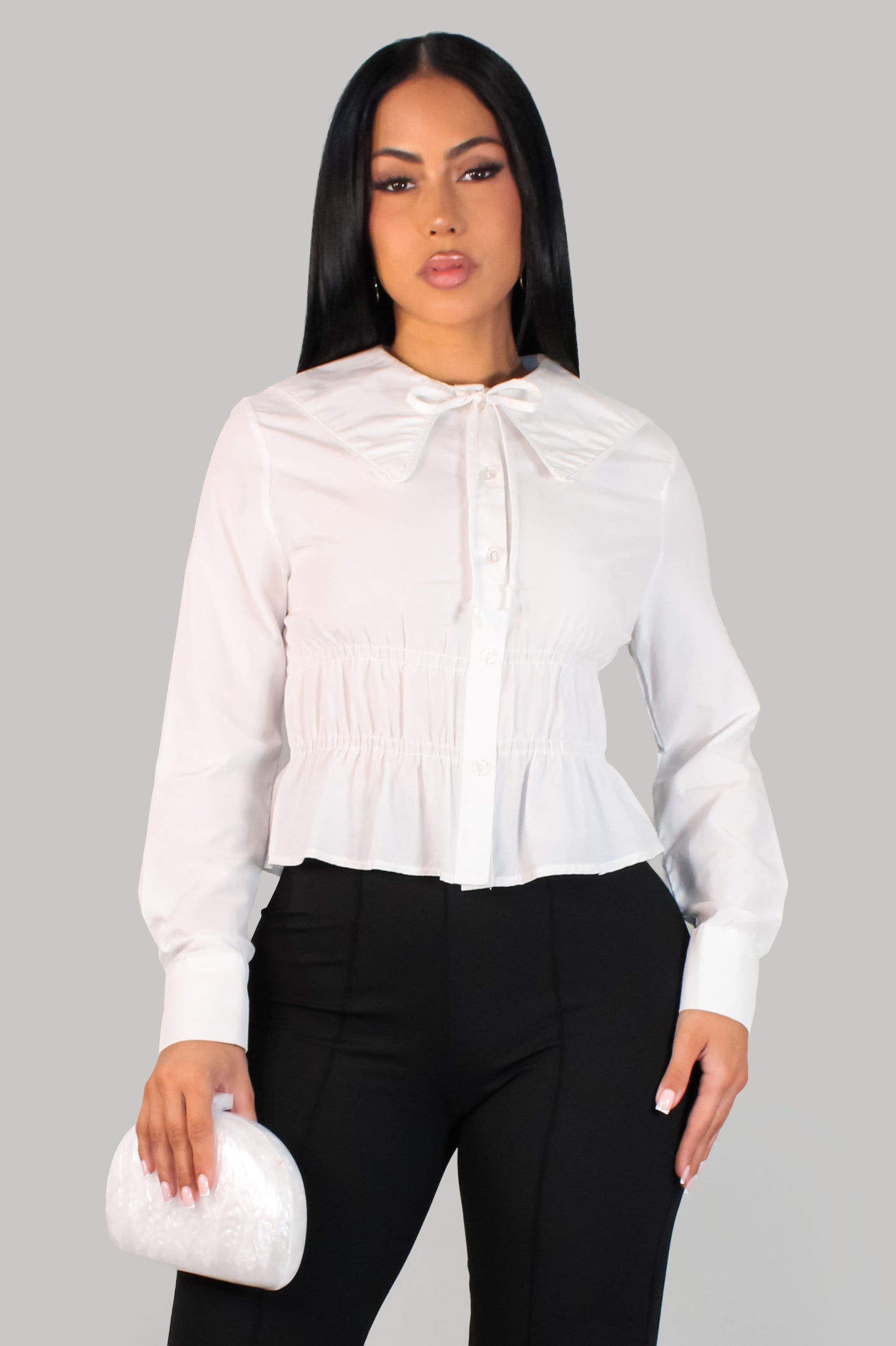 Great And Graceful Top Blouse - White