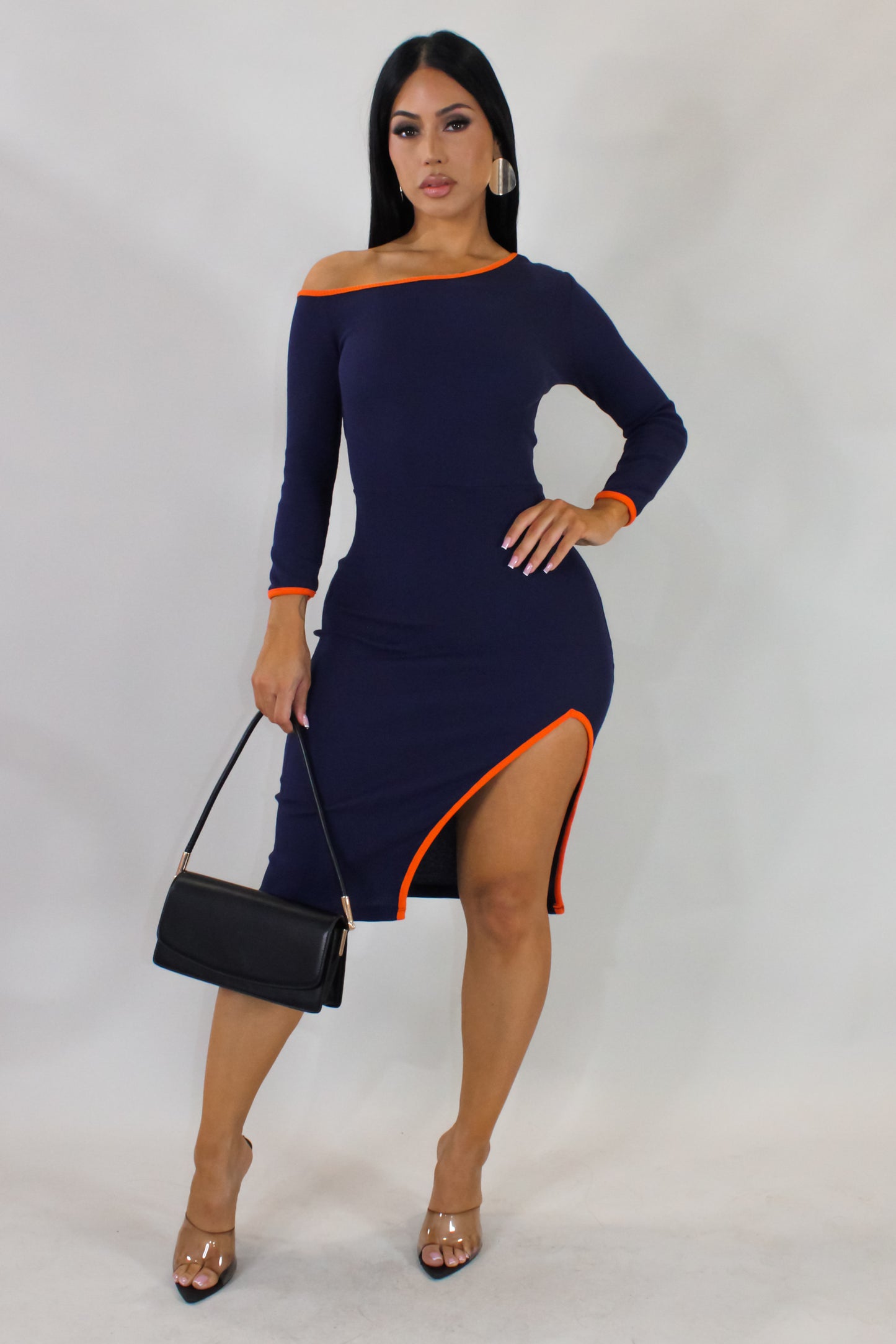 This Feeling Mini Dress - Navy