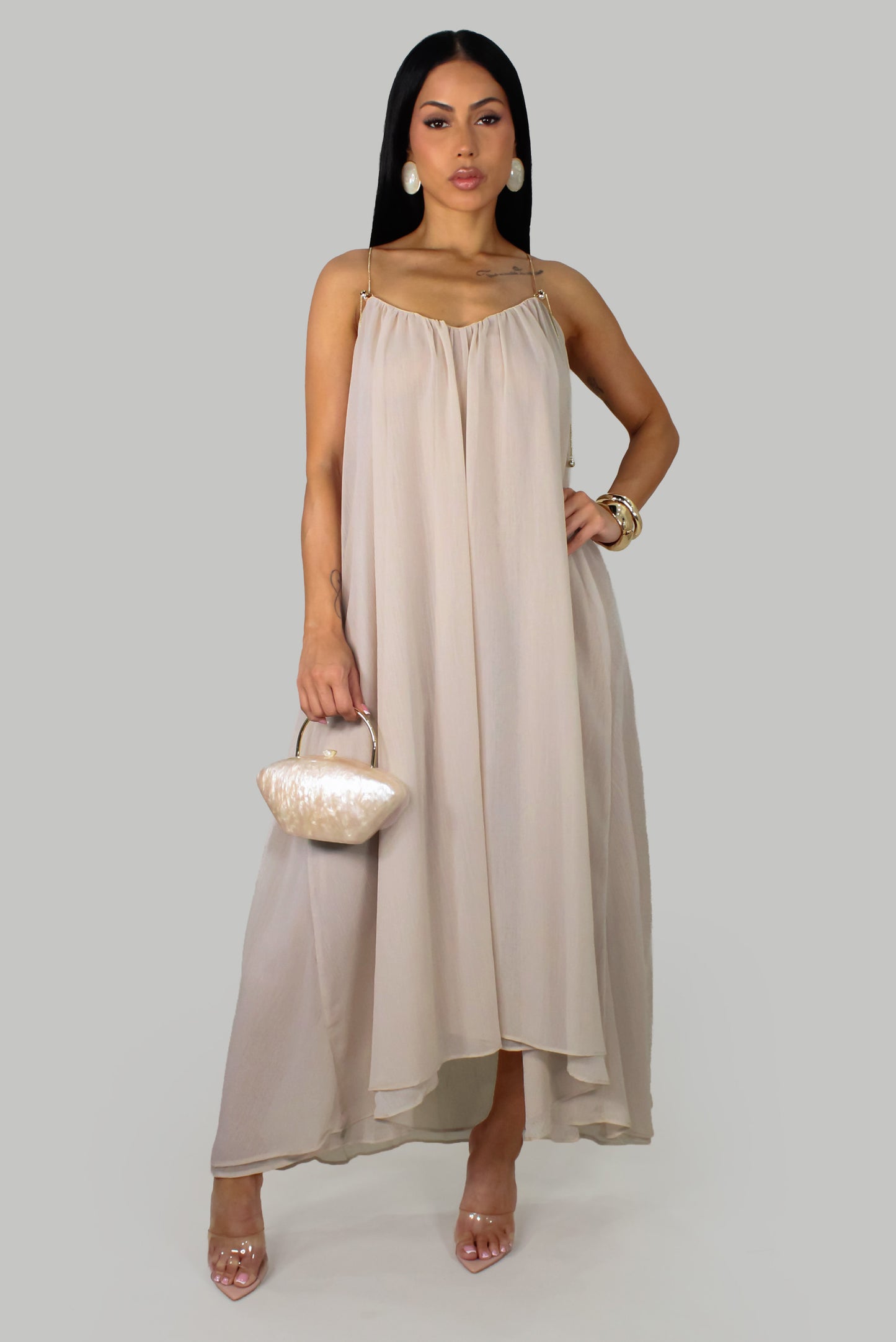 Why Worried  Dress - Cream