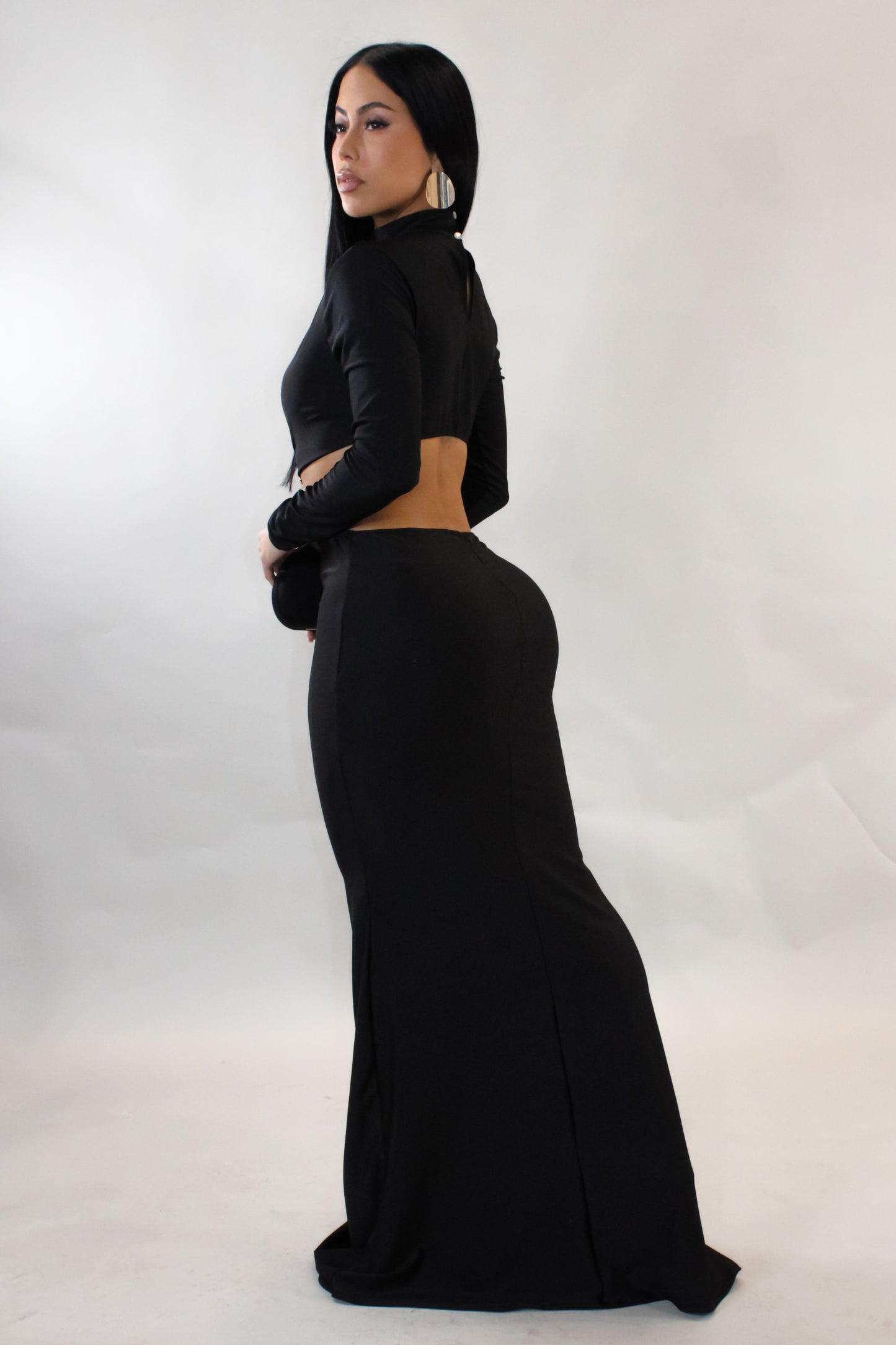 Think About Me Maxi Dress - Black