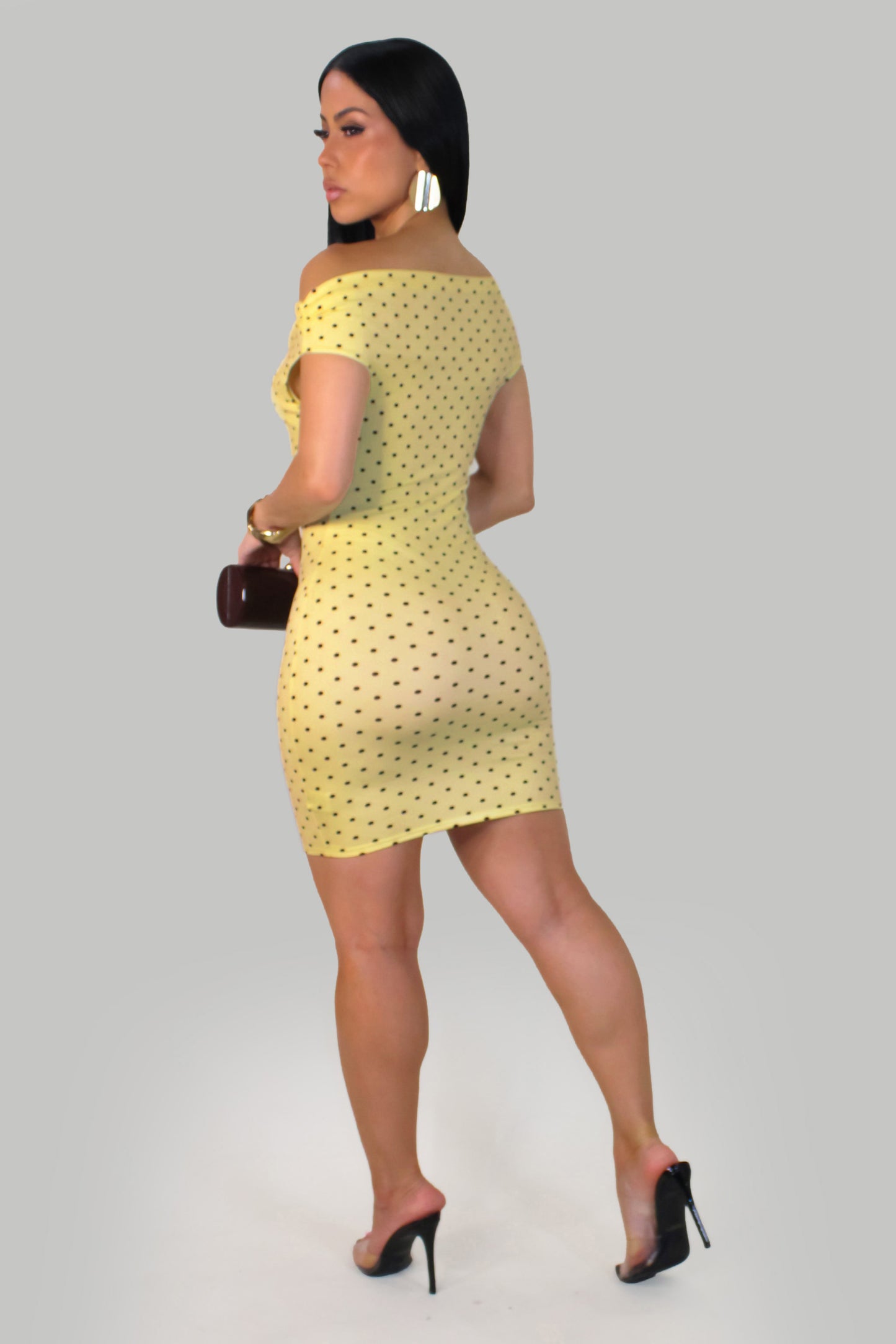 Monroe Charm Mini Dress -Yellow
