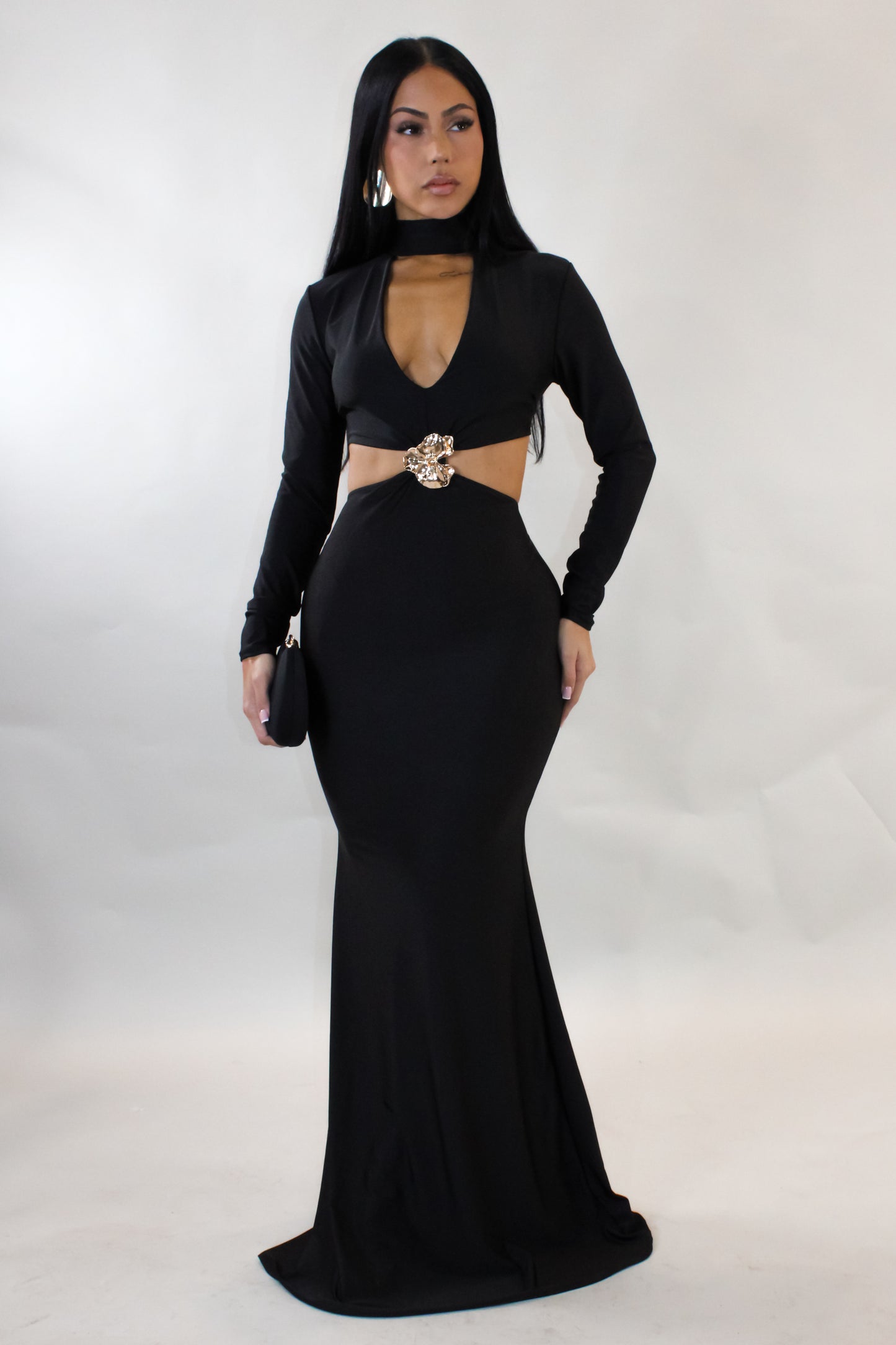 Think About Me Maxi Dress - Black