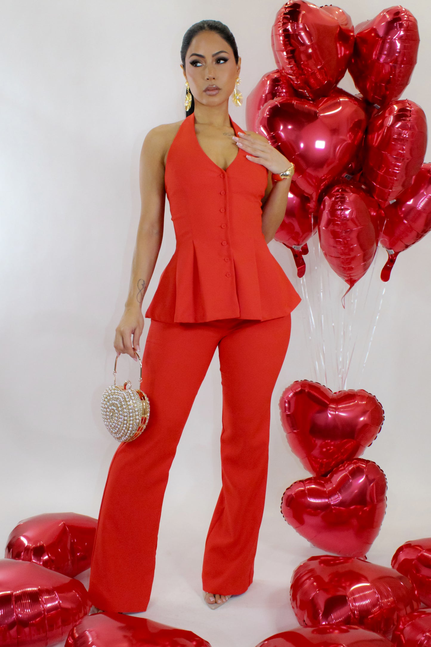 My Roman Empire Pant Set - Red