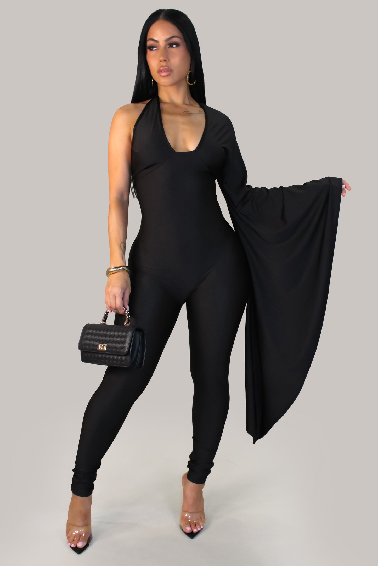Noir Majesty Jumpsuit - Black