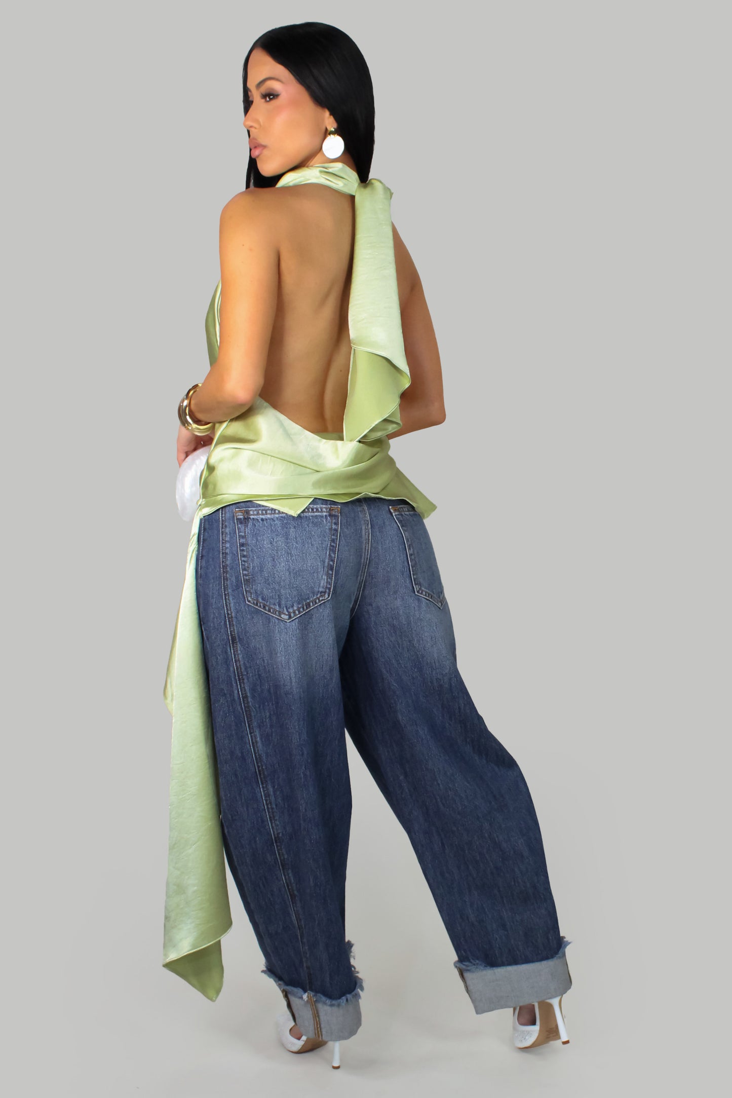 Casually Polished Top-Dress - Kiwi