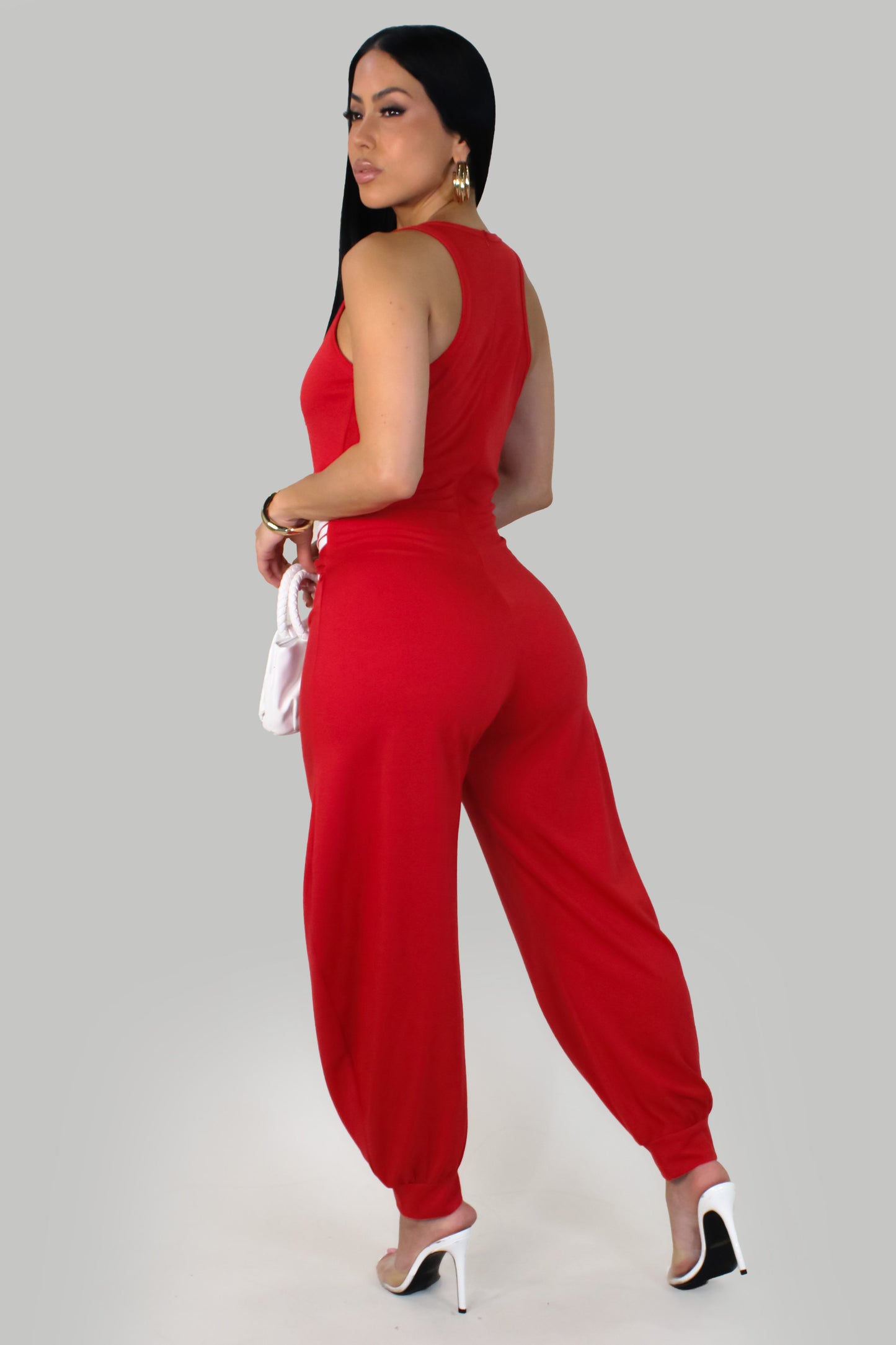 Cherry Ember Jumpsuit - Red