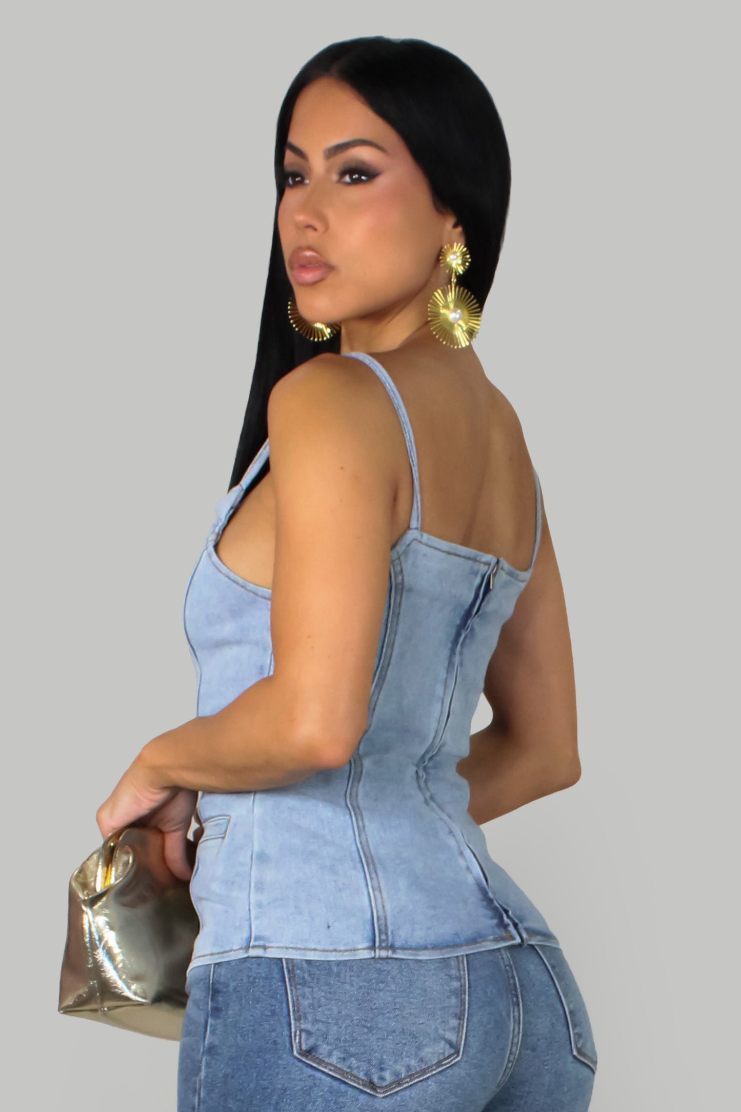 Marina Dreams Top - Denim light