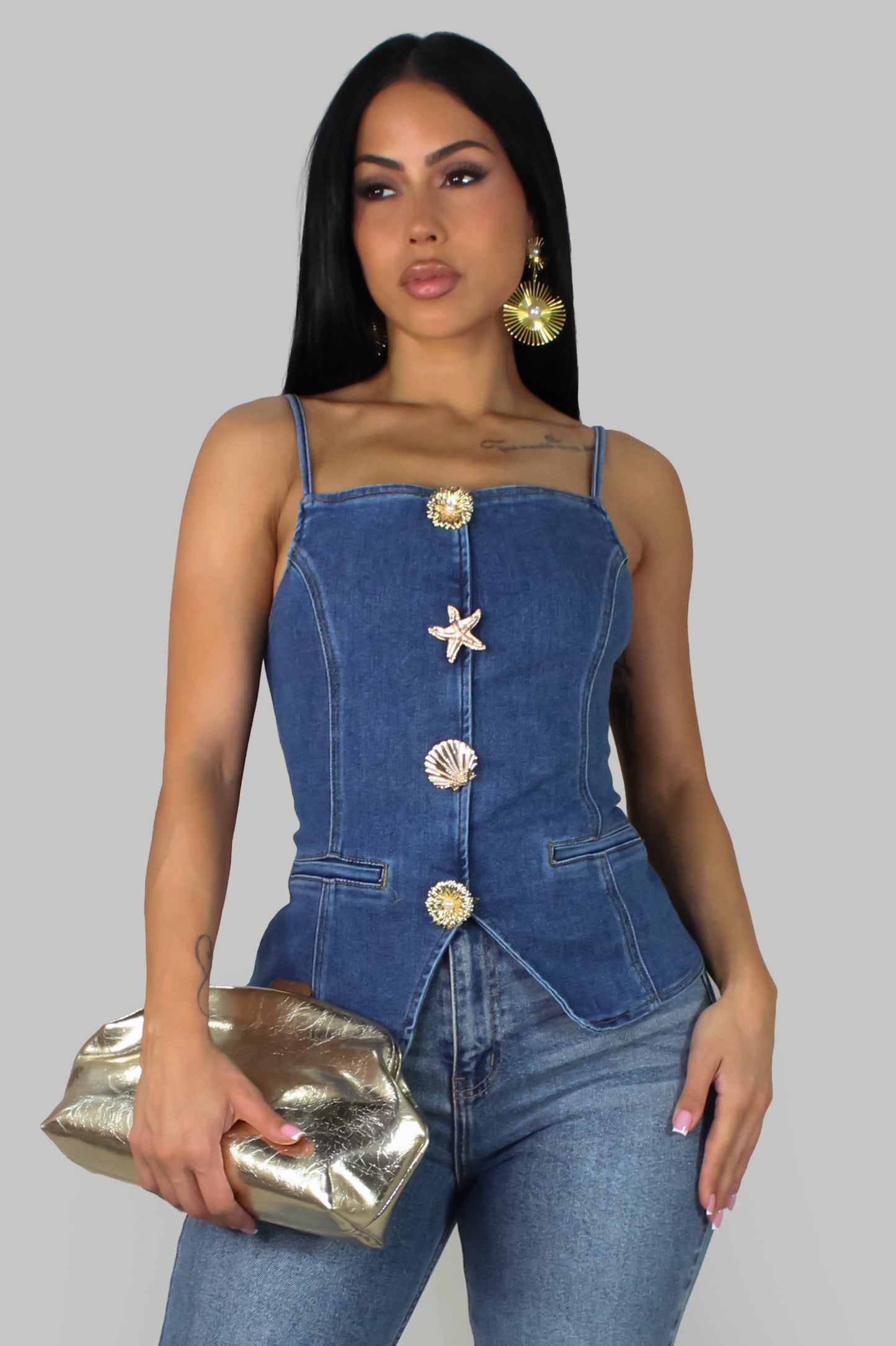 Marina Dreams Top - Denim