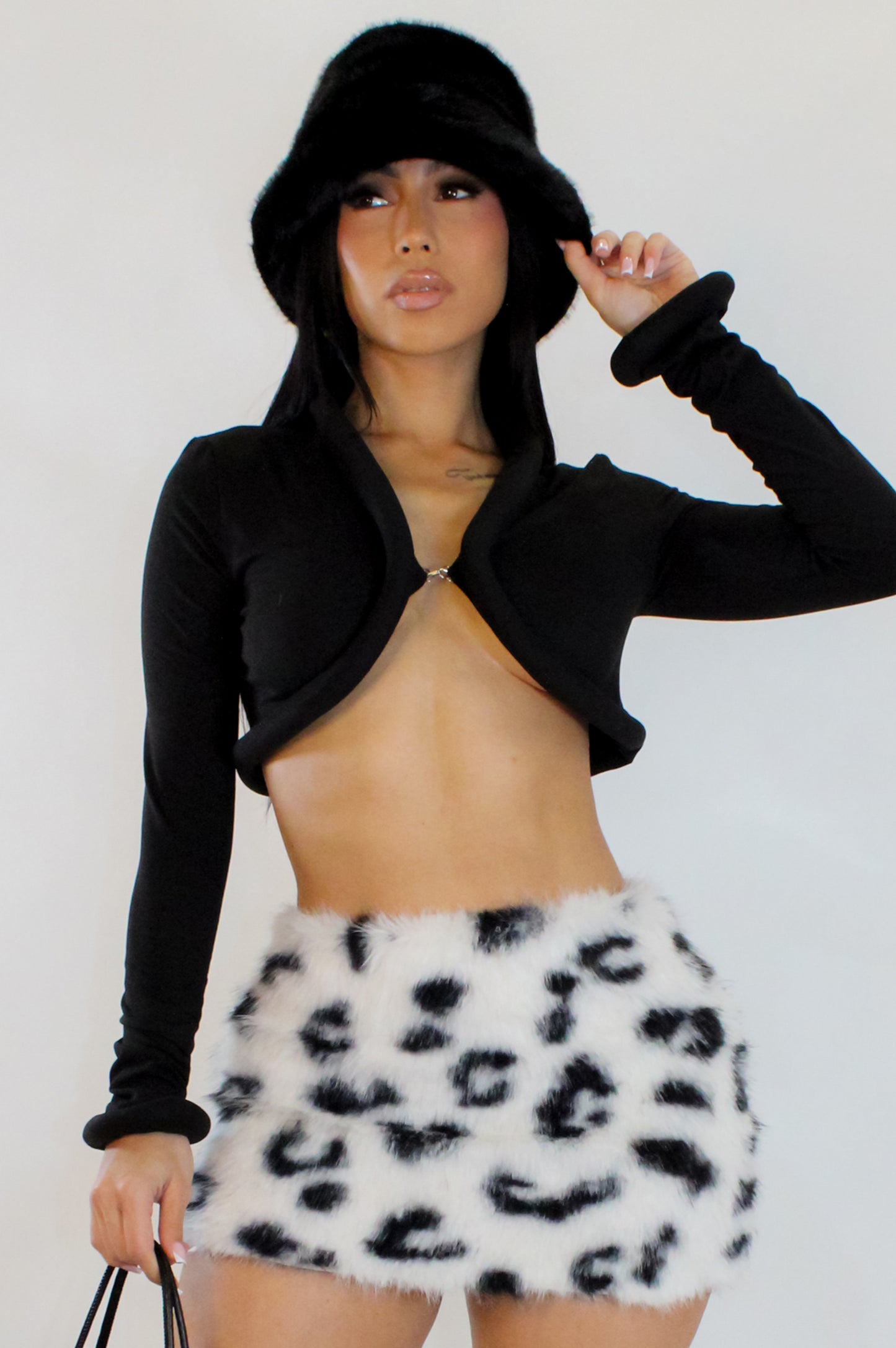 Doing My Part Crop Top - Black