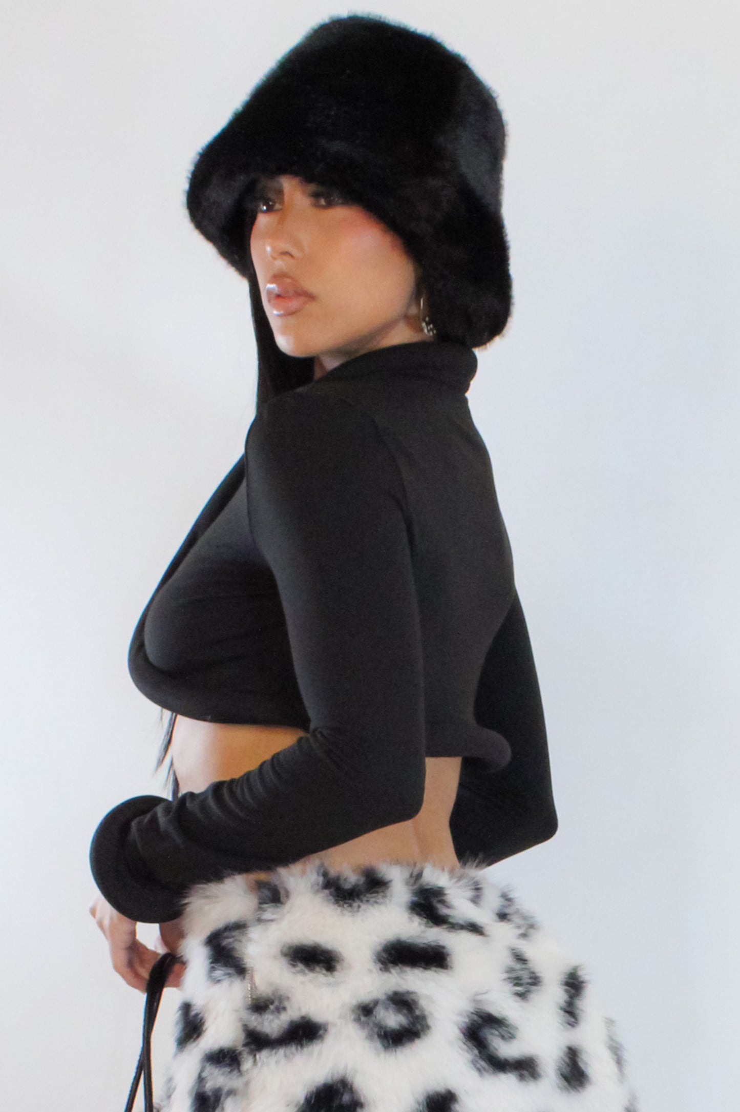 Doing My Part Crop Top - Black