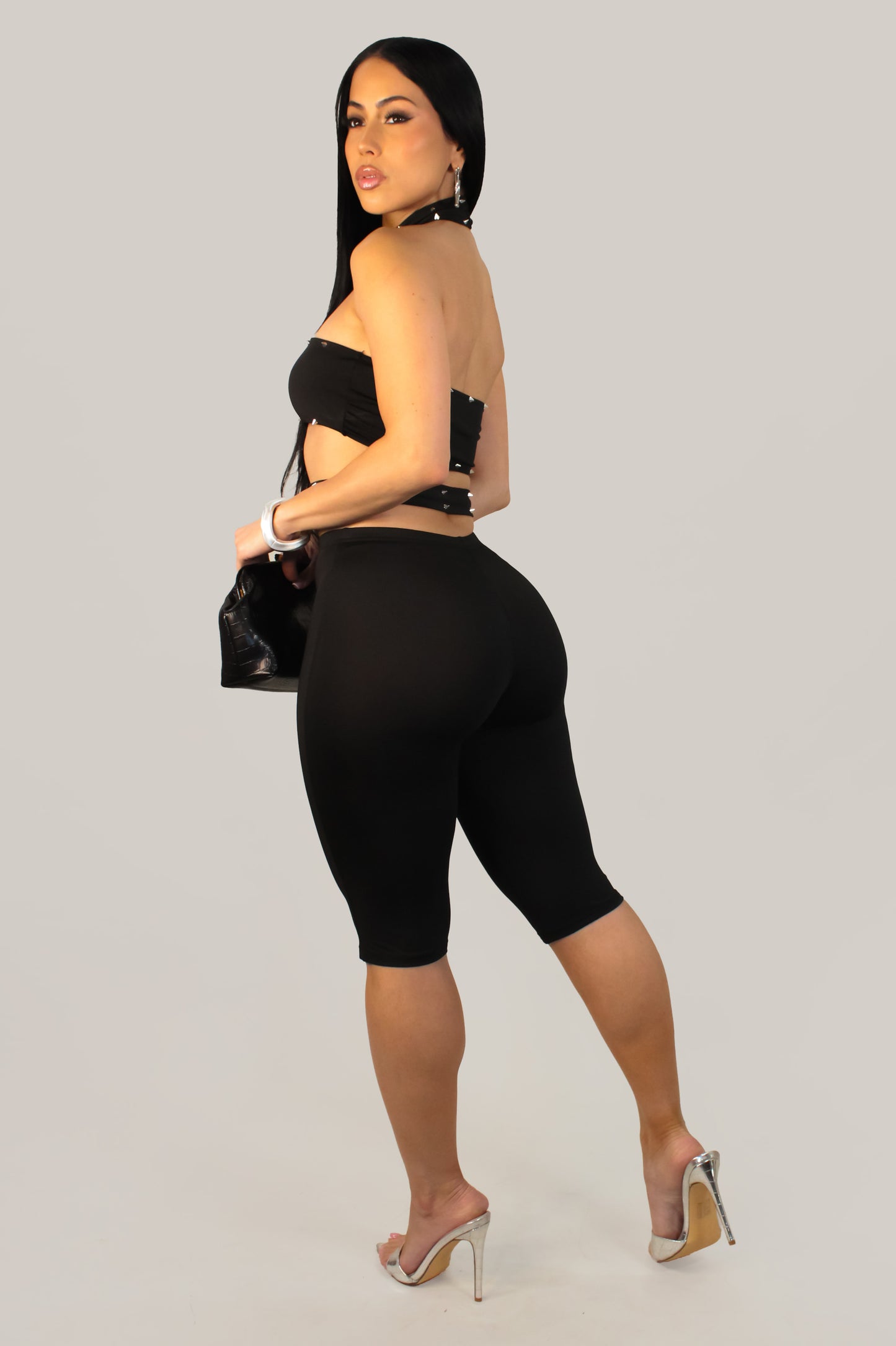 Intimidation And Desire Romper - Black