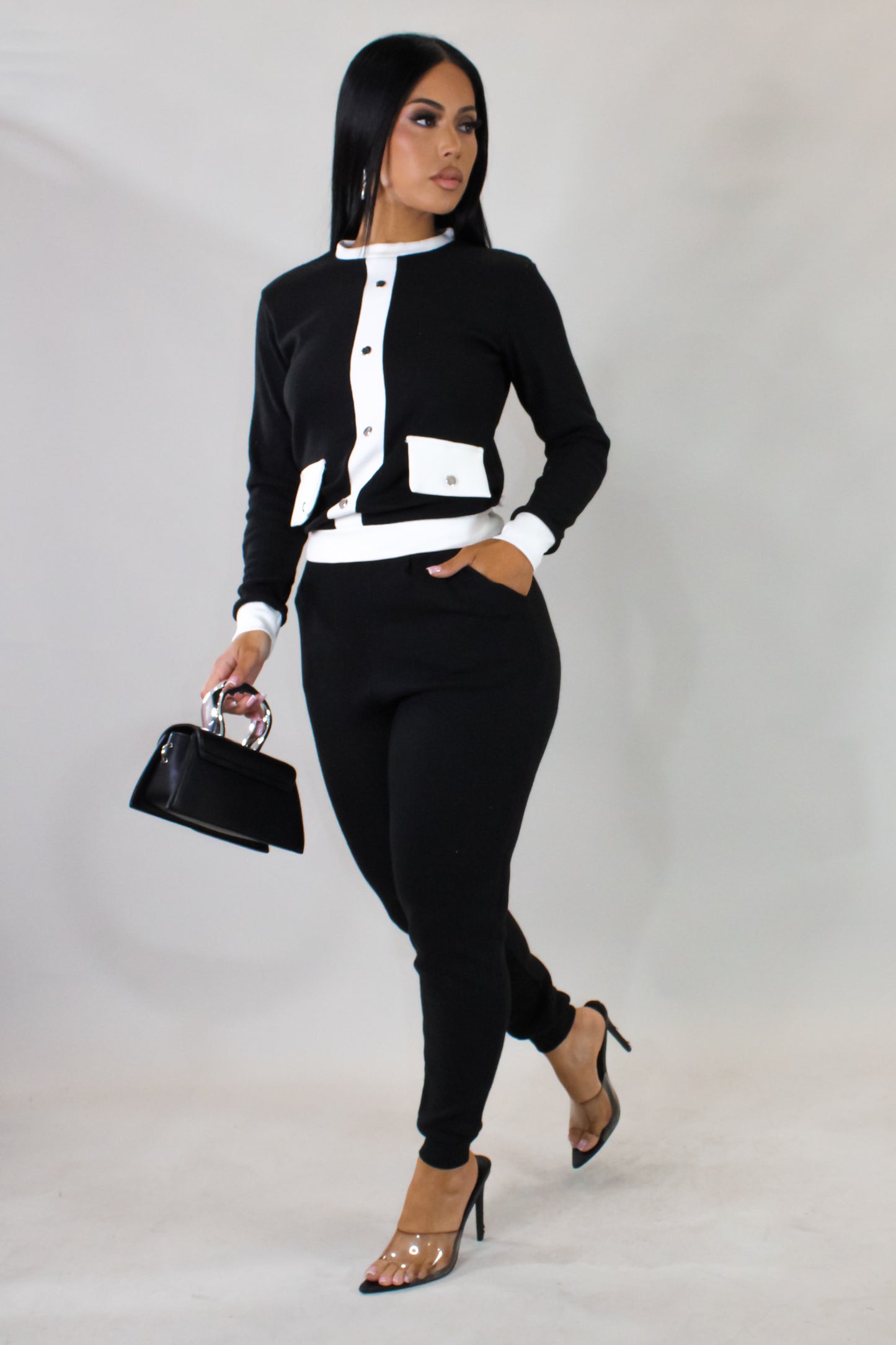 Sweet Nothings Pant Set - Black