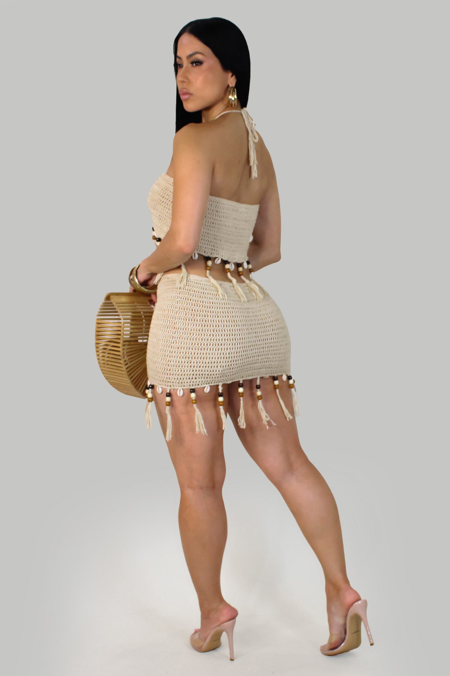 Sandy Whisper Skirt Set- Ivory
