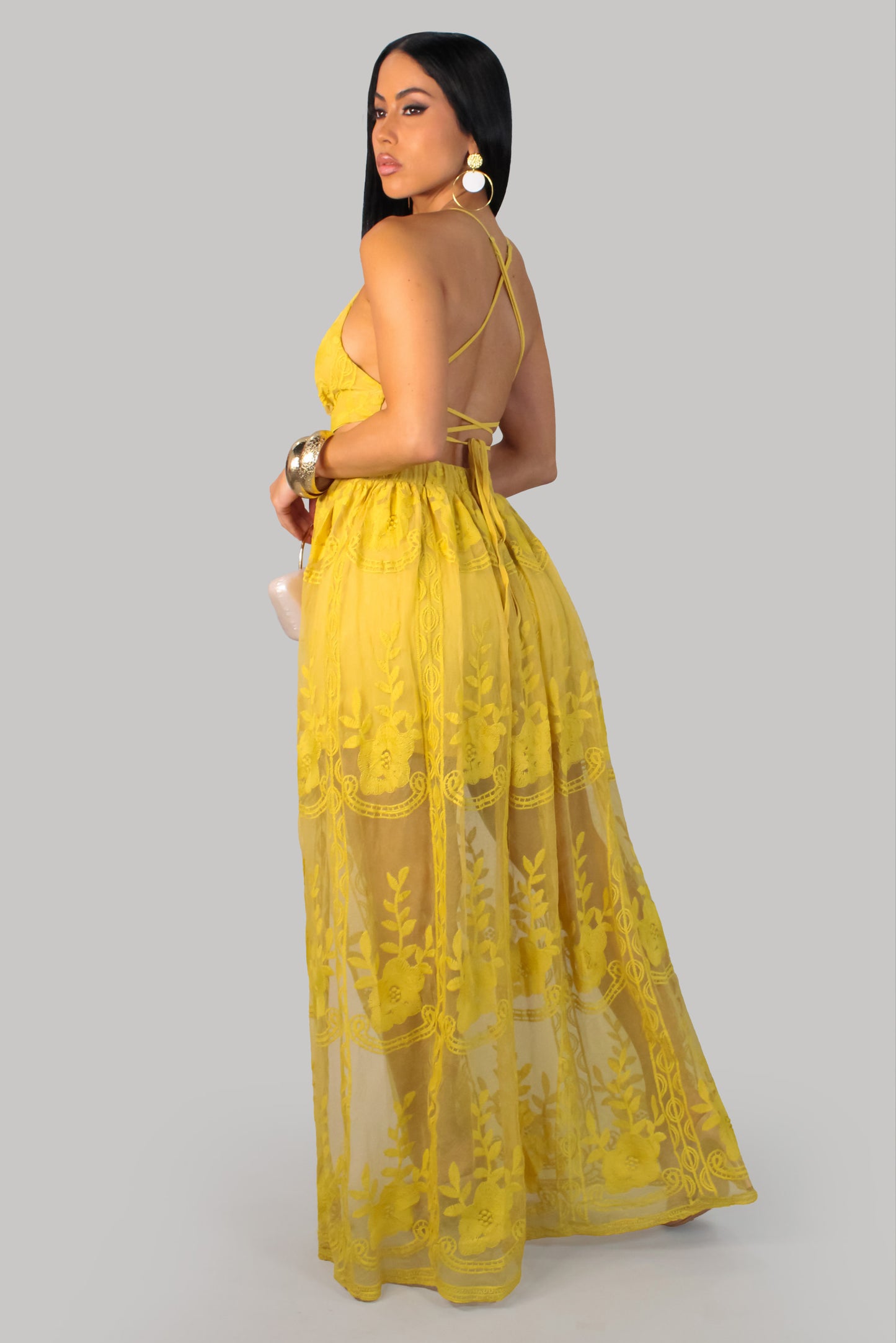 Garden Afternoon Dress - Yellow