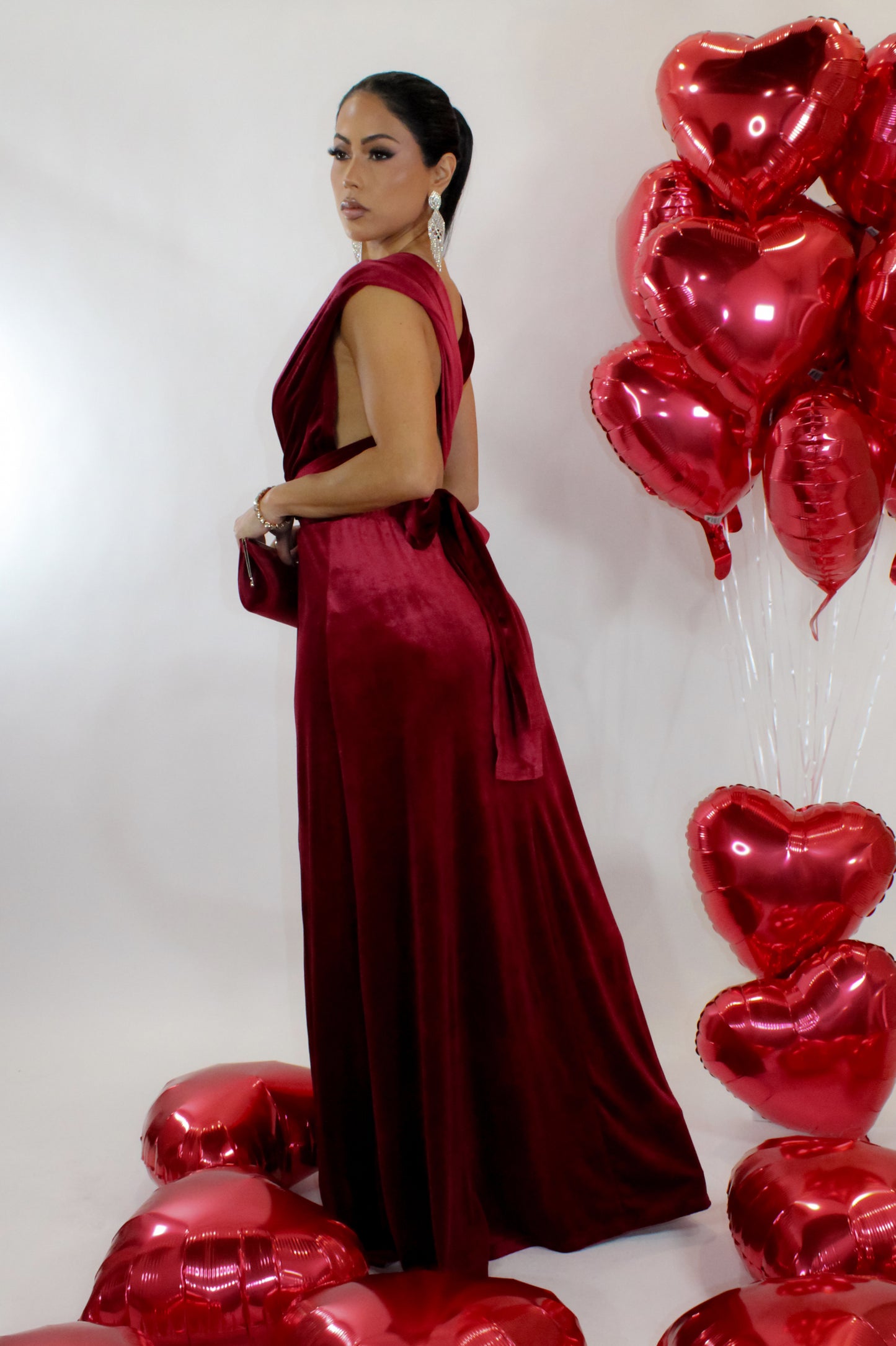 Head Over Heels Maxi Dress - Burgundy