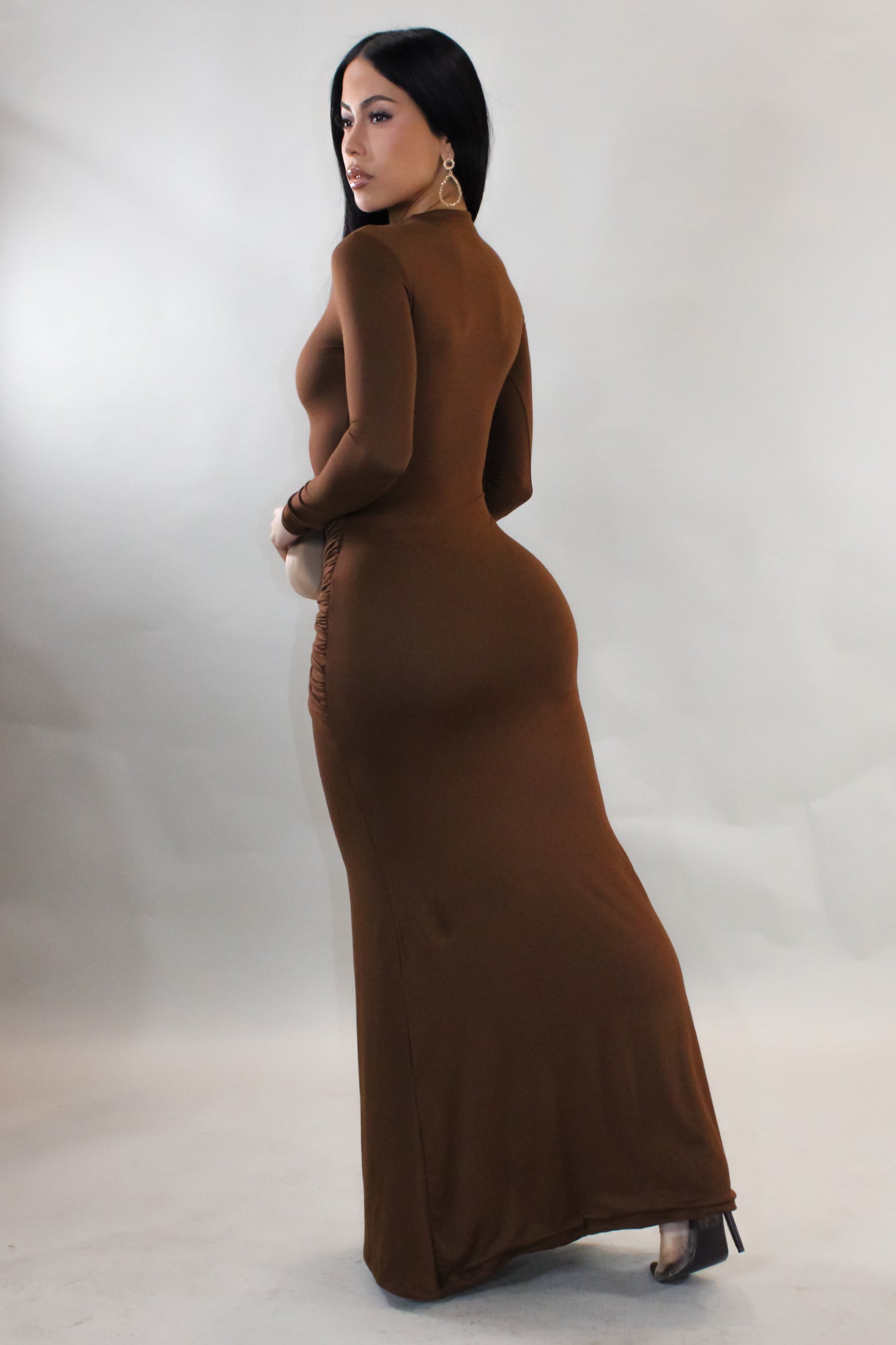 Pretty Girl Maxi Dress - Brown