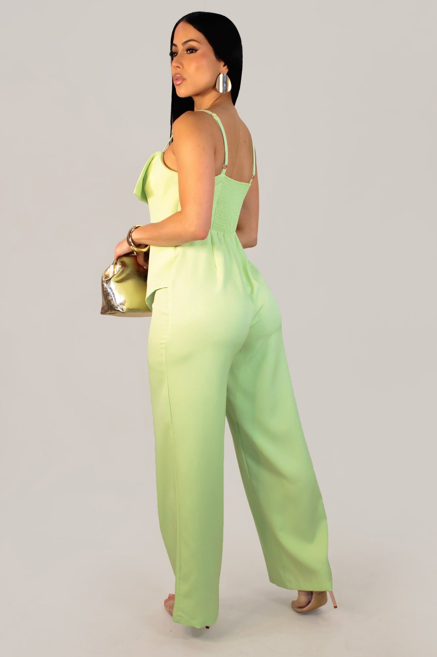 Delicate Grace Jumpsuit - Lime