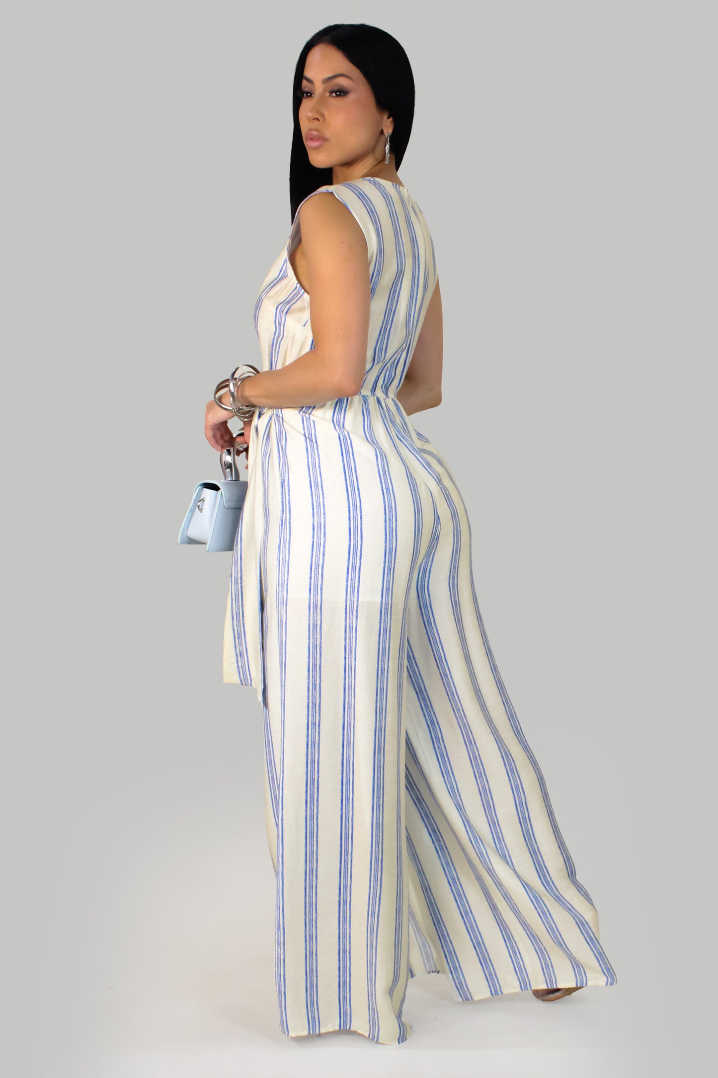 Ocean Veil Jumpsuit - Blue